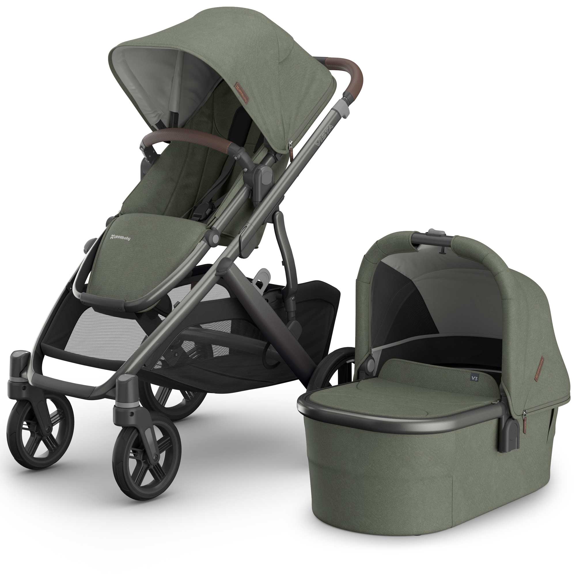 Uppababy Vista V3 Pram in Evelyn Baby Prams 0303-VIS-UK-EVE 810177712282