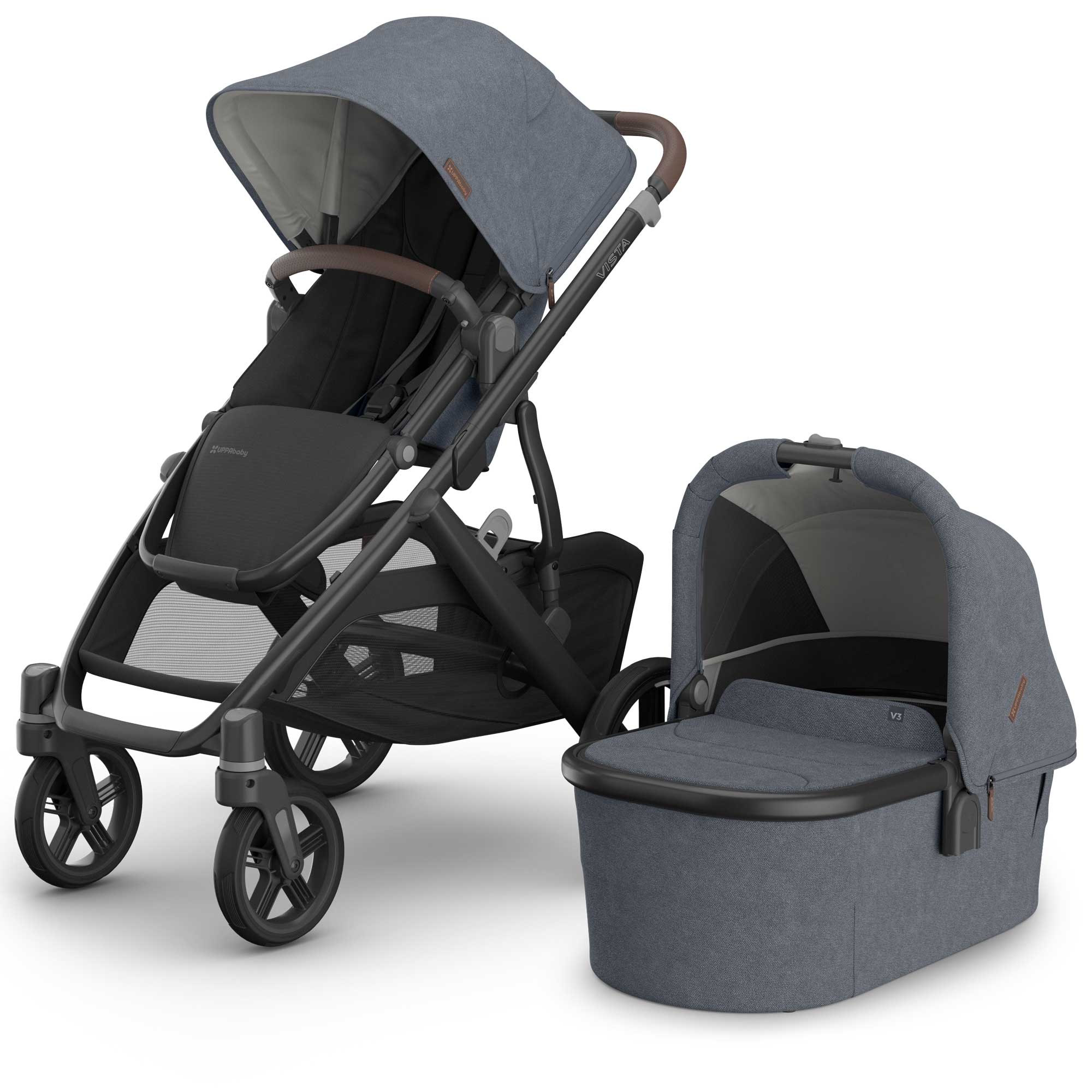 Uppababy Vista V3 Pram in Julian Baby Prams 0303-VIS-UK-JUL 810177712299