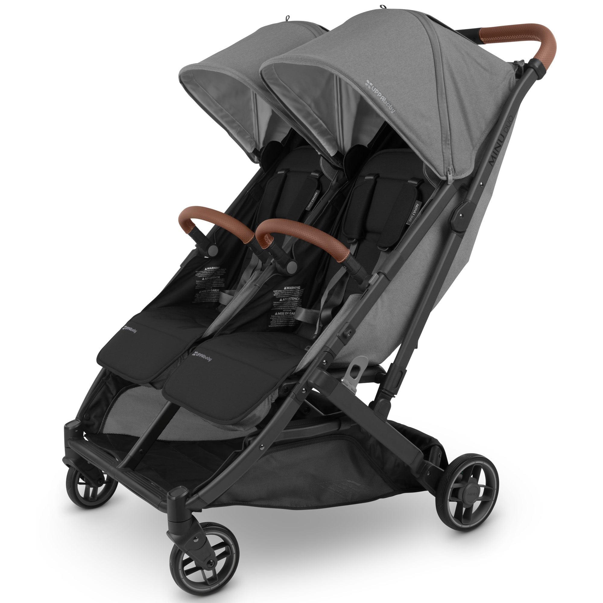 UPPAbaby Minu Duo Stroller & Bumper Bar Bundle in Greyson Double & Twin Prams