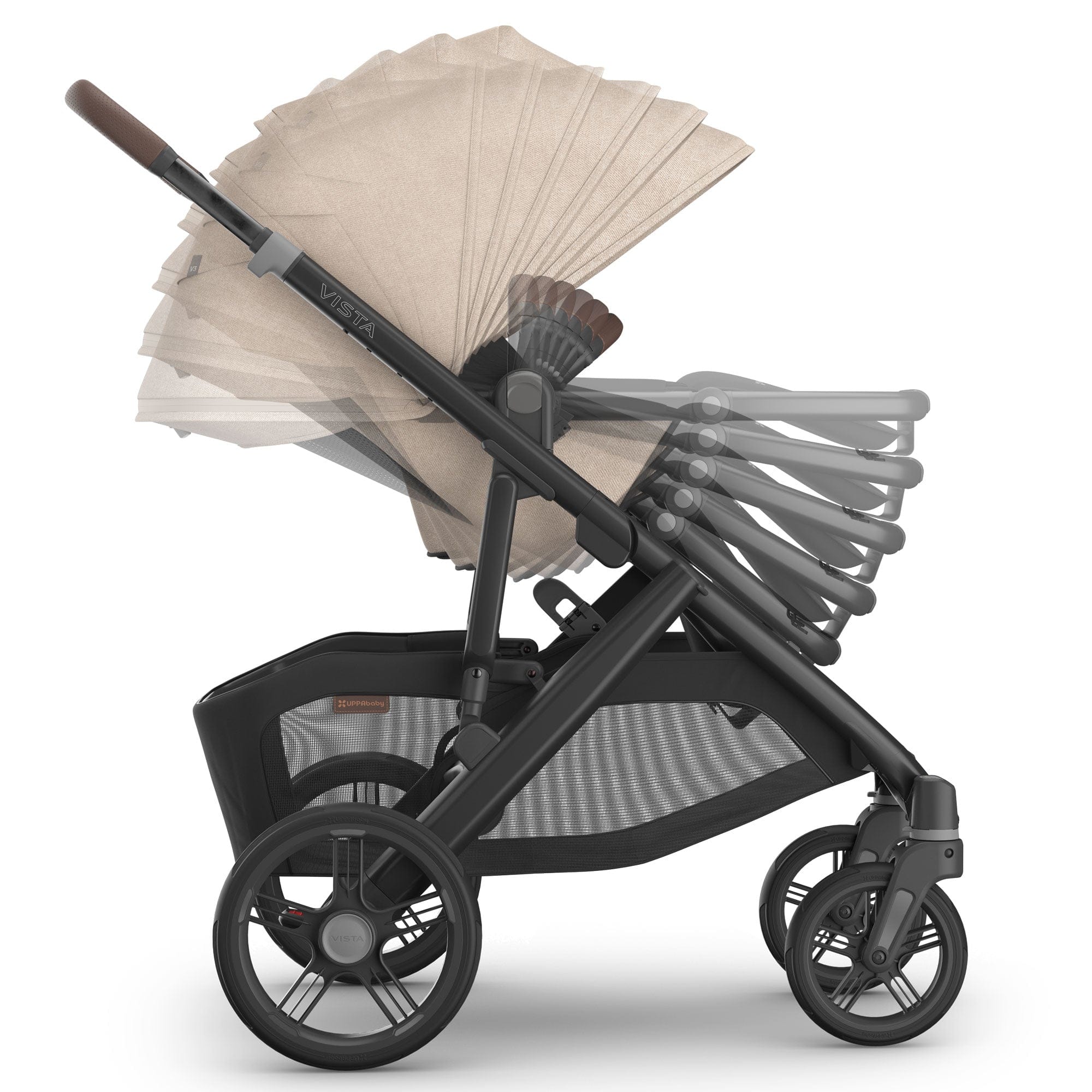 Uppababy Vista V3 Twin Pram in Liam