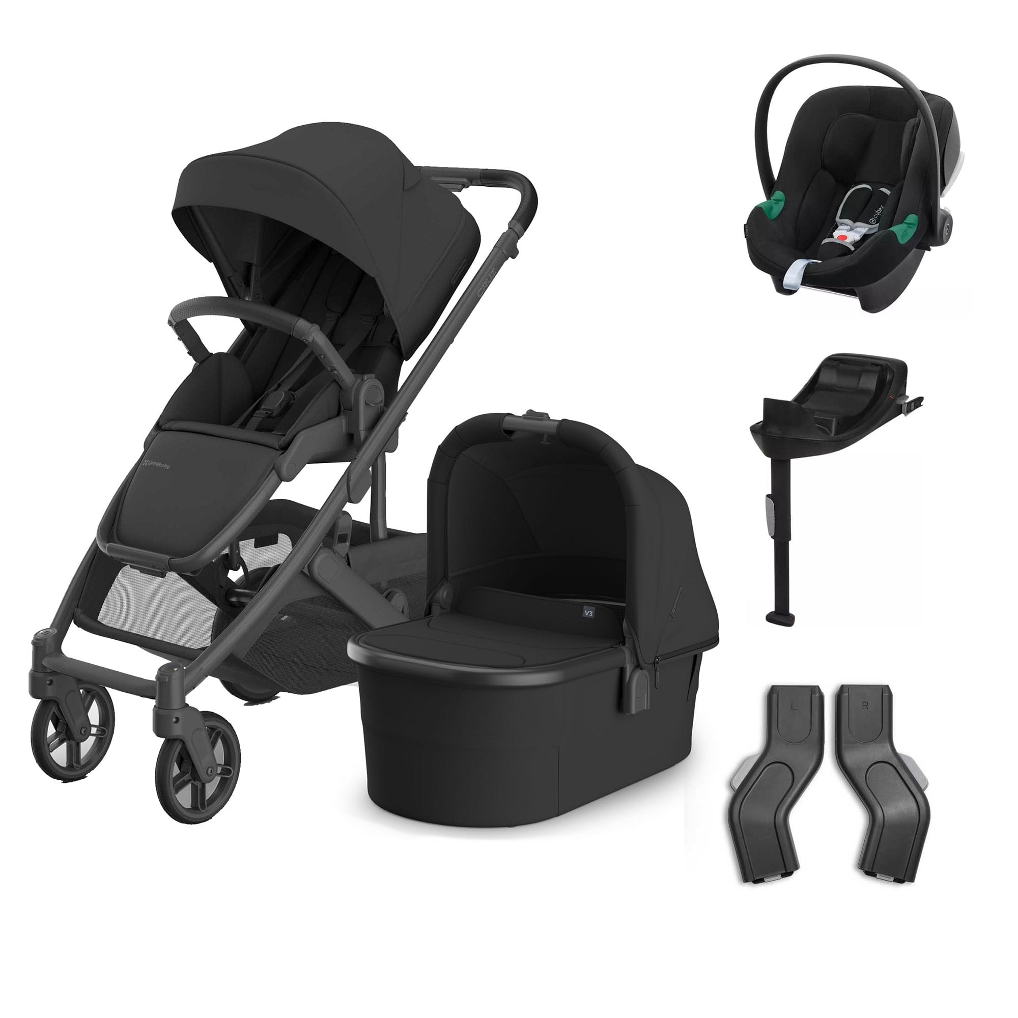 UPPAbaby Cruz V3 Complete Cybex Travel System in Jake Travel Systems 20586-CMP-TVS-JKE-1 810177711247