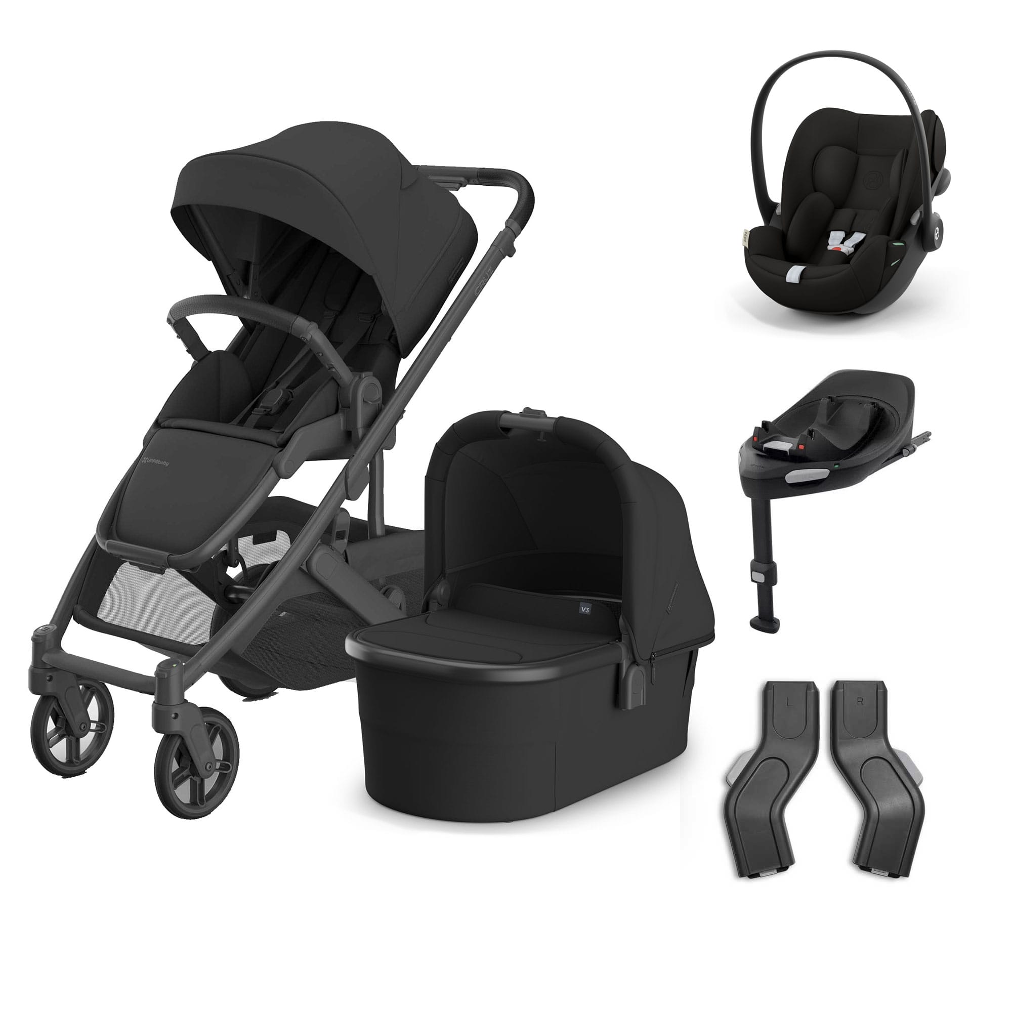 UPPAbaby Cruz V3 Complete Cybex Travel System in Jake Travel Systems 20586-CMP-TVS-JKE-2 810177711247