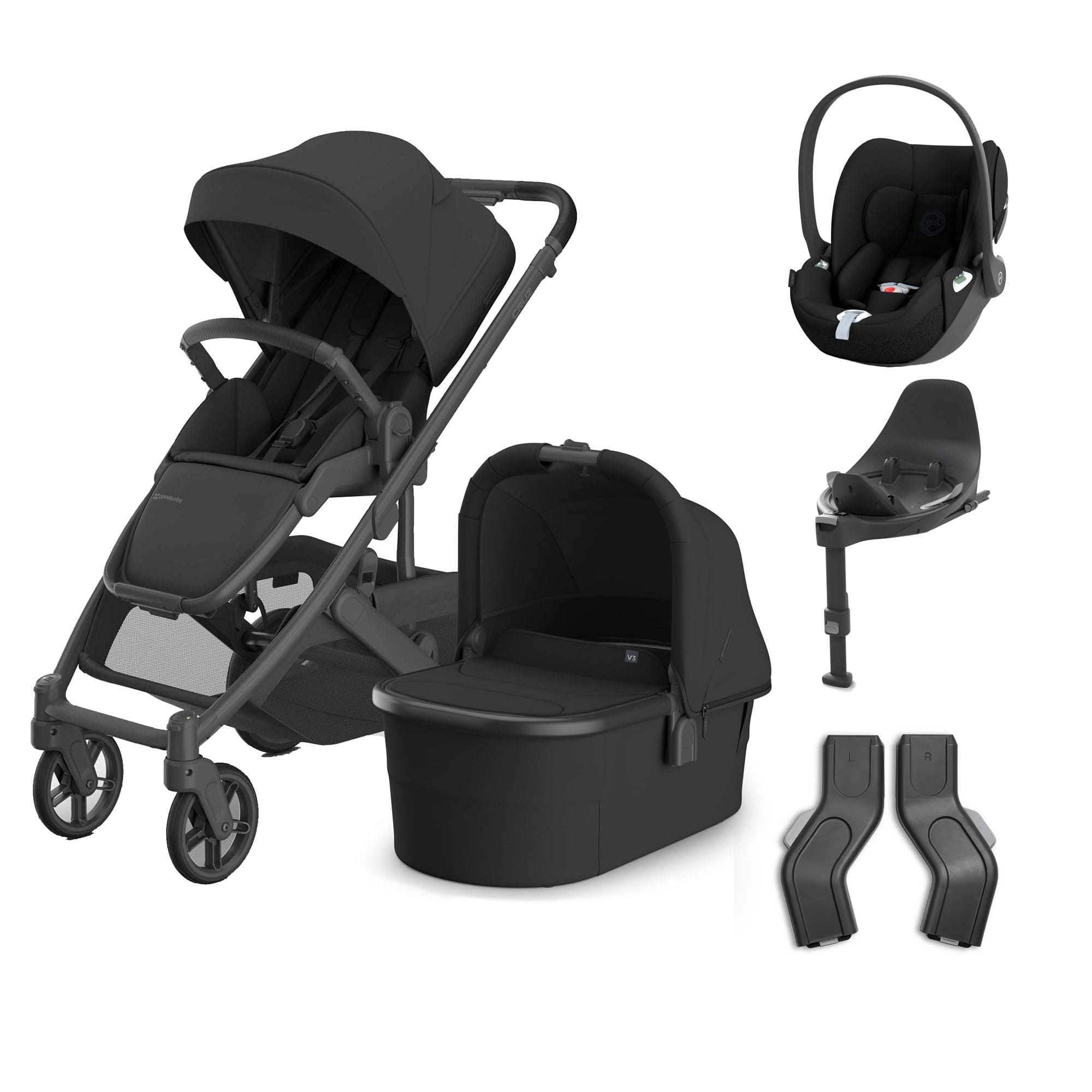 UPPAbaby Cruz V3 Complete Cybex Travel System in Jake Travel Systems 20586-CMP-TVS-JKE-3 810177711247