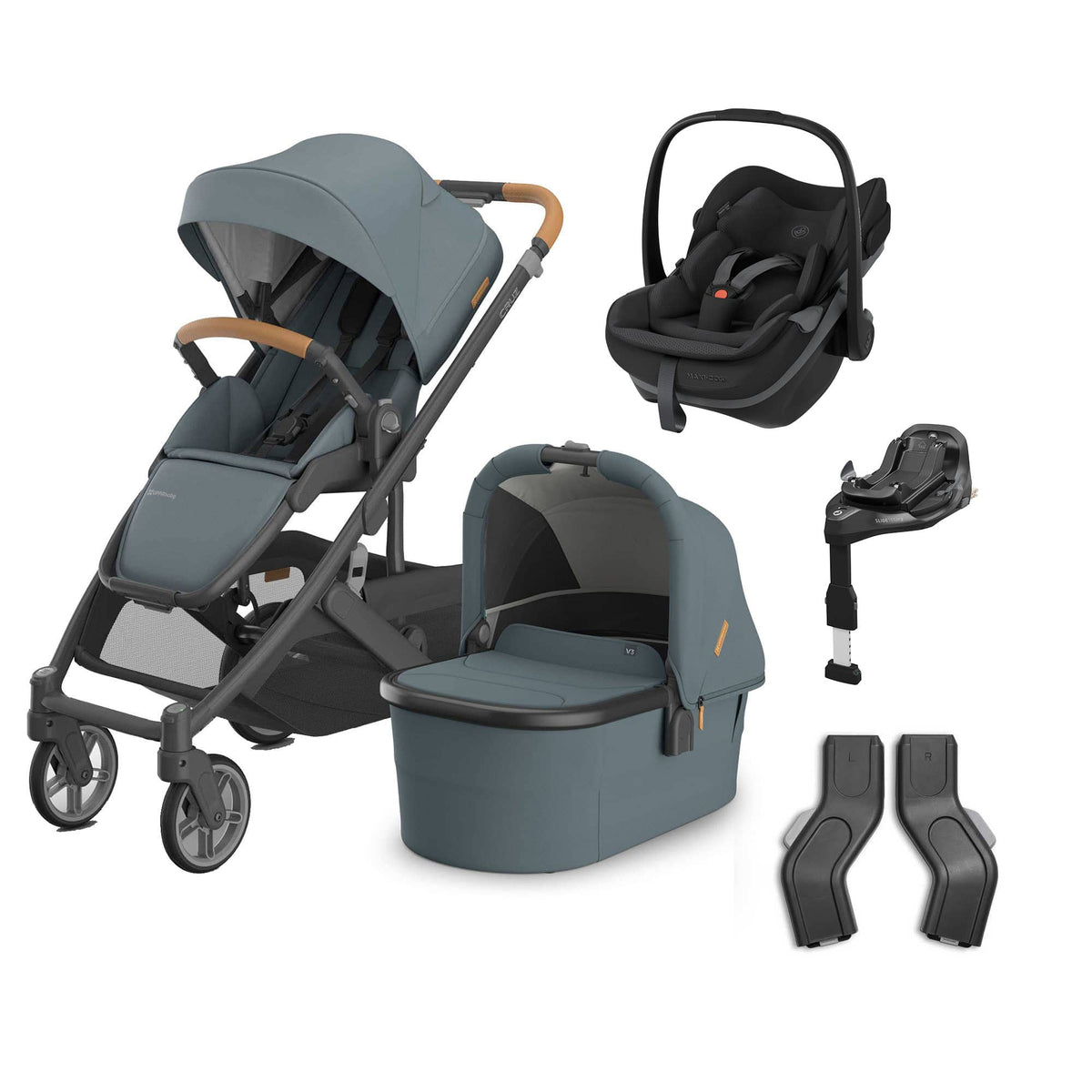 UPPAbaby Cruz V3 Complete Maxi-Cosi Travel System in Dillan Travel Systems 23615-CMP-TVS-DIL-7 810177711285