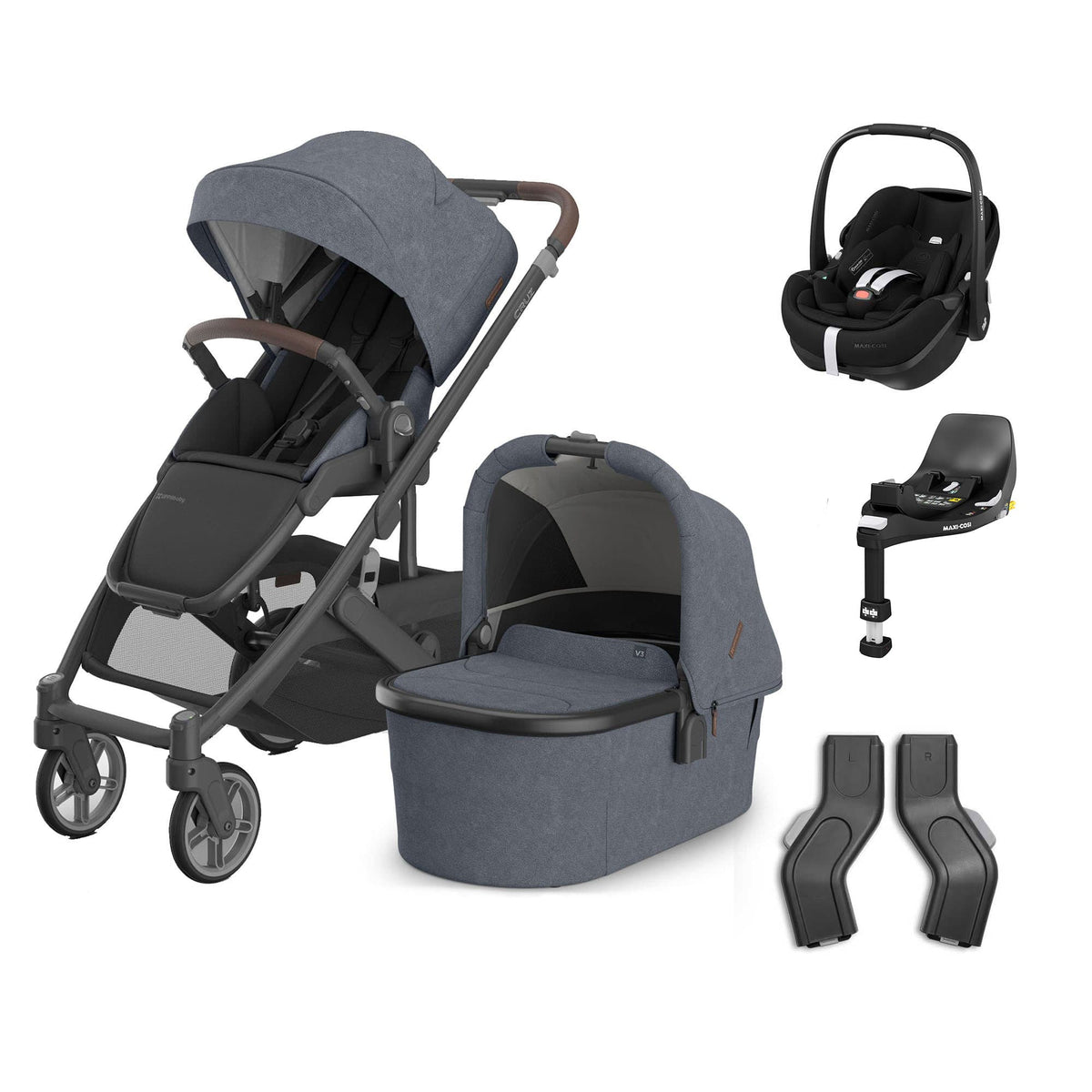 UPPAbaby Cruz V3 Complete Maxi-Cosi Travel System in Julian Travel Systems 20610-CMP-TVS-JUL-6 810177712503