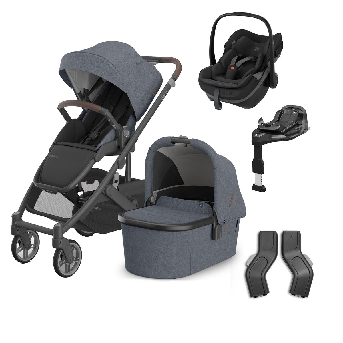 UPPAbaby Cruz V3 Complete Maxi-Cosi Travel System in Julian Travel Systems 20610-CMP-TVS-JUL-7 810177712503