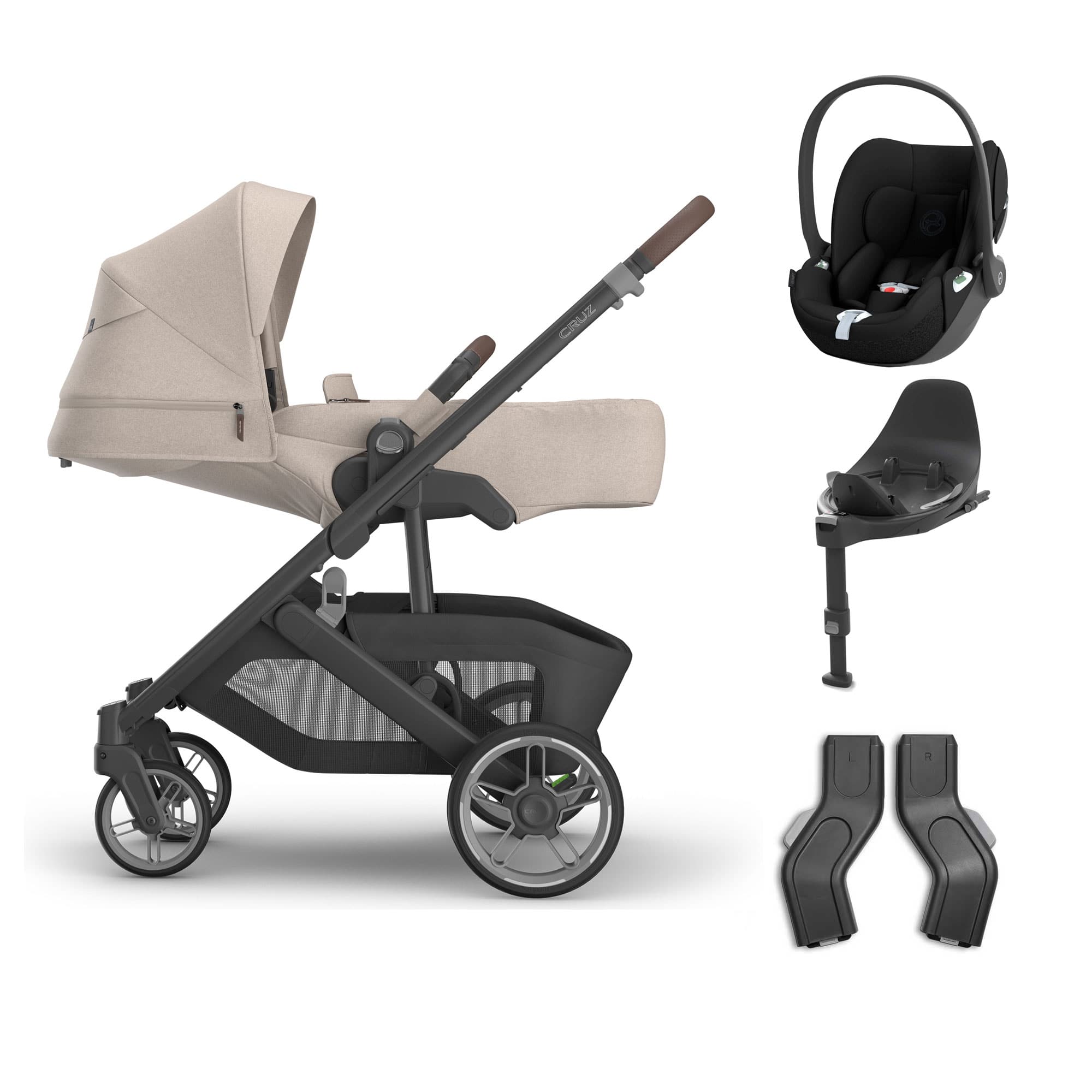 UPPAbaby Cruz V3 Cybex Bundle + Infant Cover in Ada Travel Systems