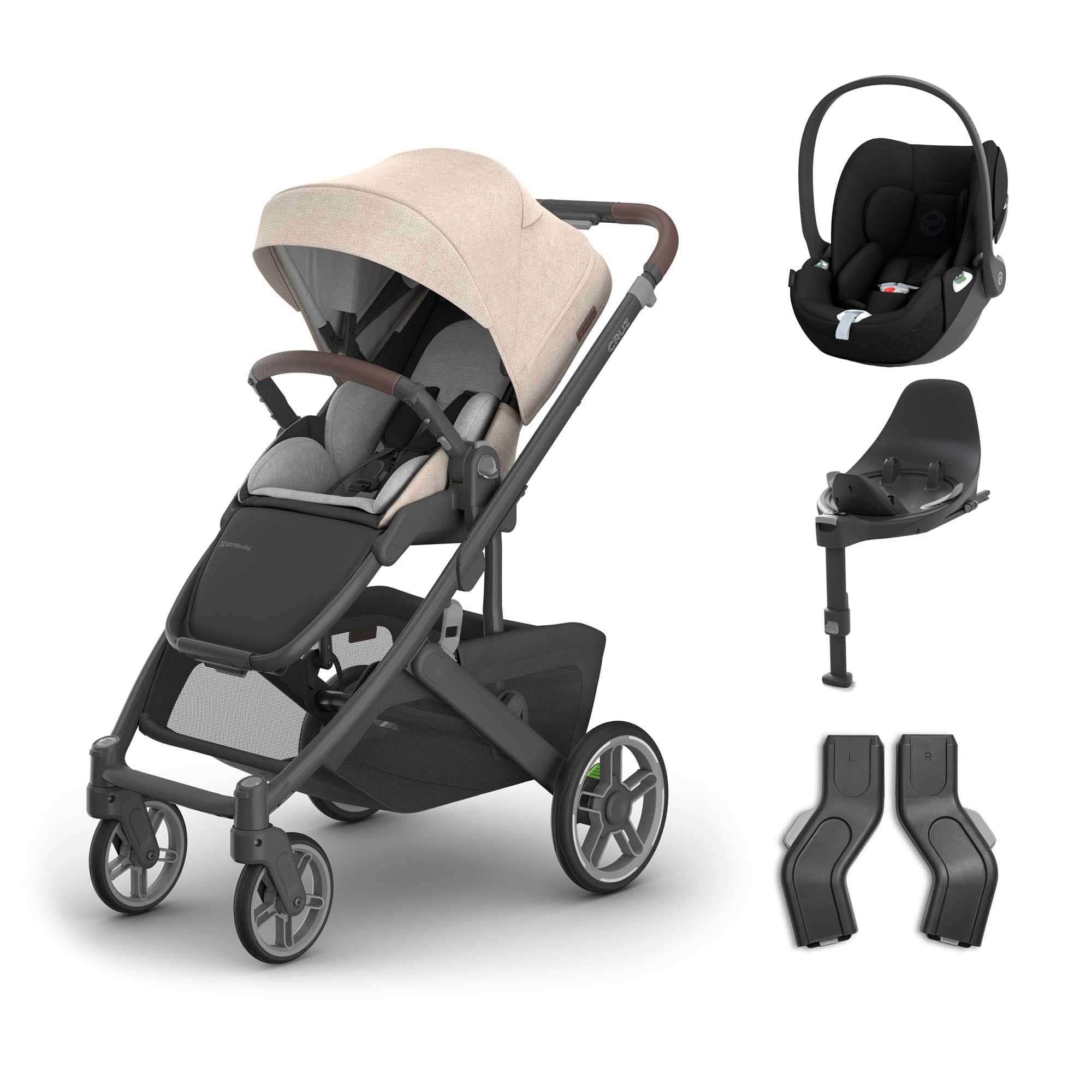 UPPAbaby Cruz V3 Cybex Travel System in Liam Travel Systems 20053-TVS-LIA-5