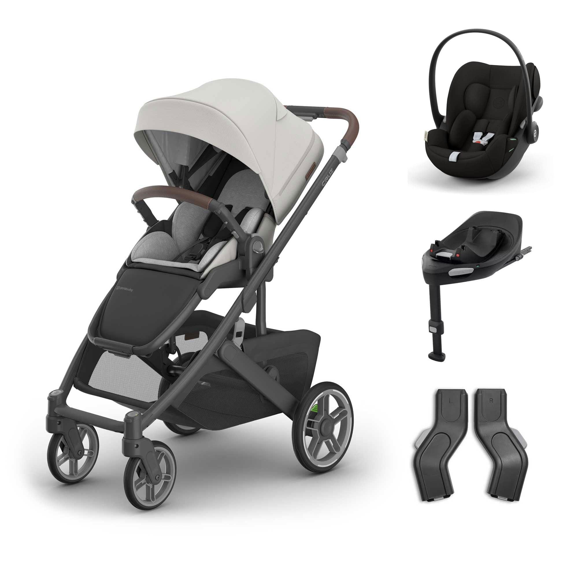UPPAbaby Cruz V3 Cybex Travel System in Savannah Travel Systems 20054-TVS-SAV-4