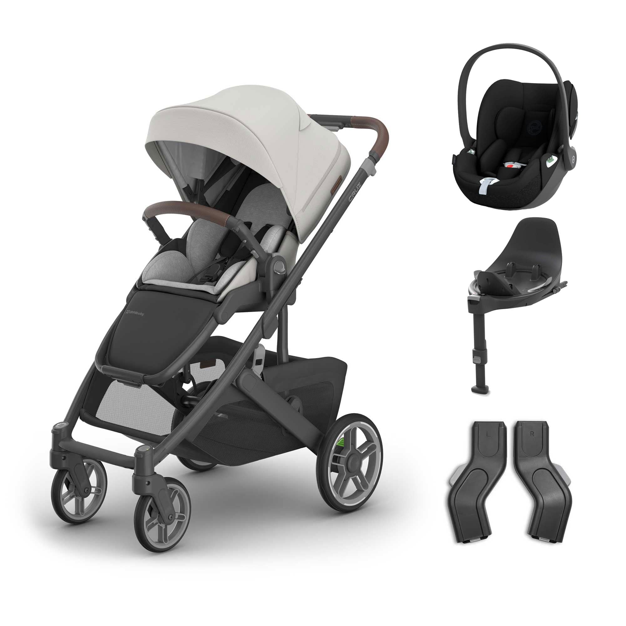 UPPAbaby Cruz V3 Cybex Travel System in Savannah Travel Systems 20054-TVS-SAV-5