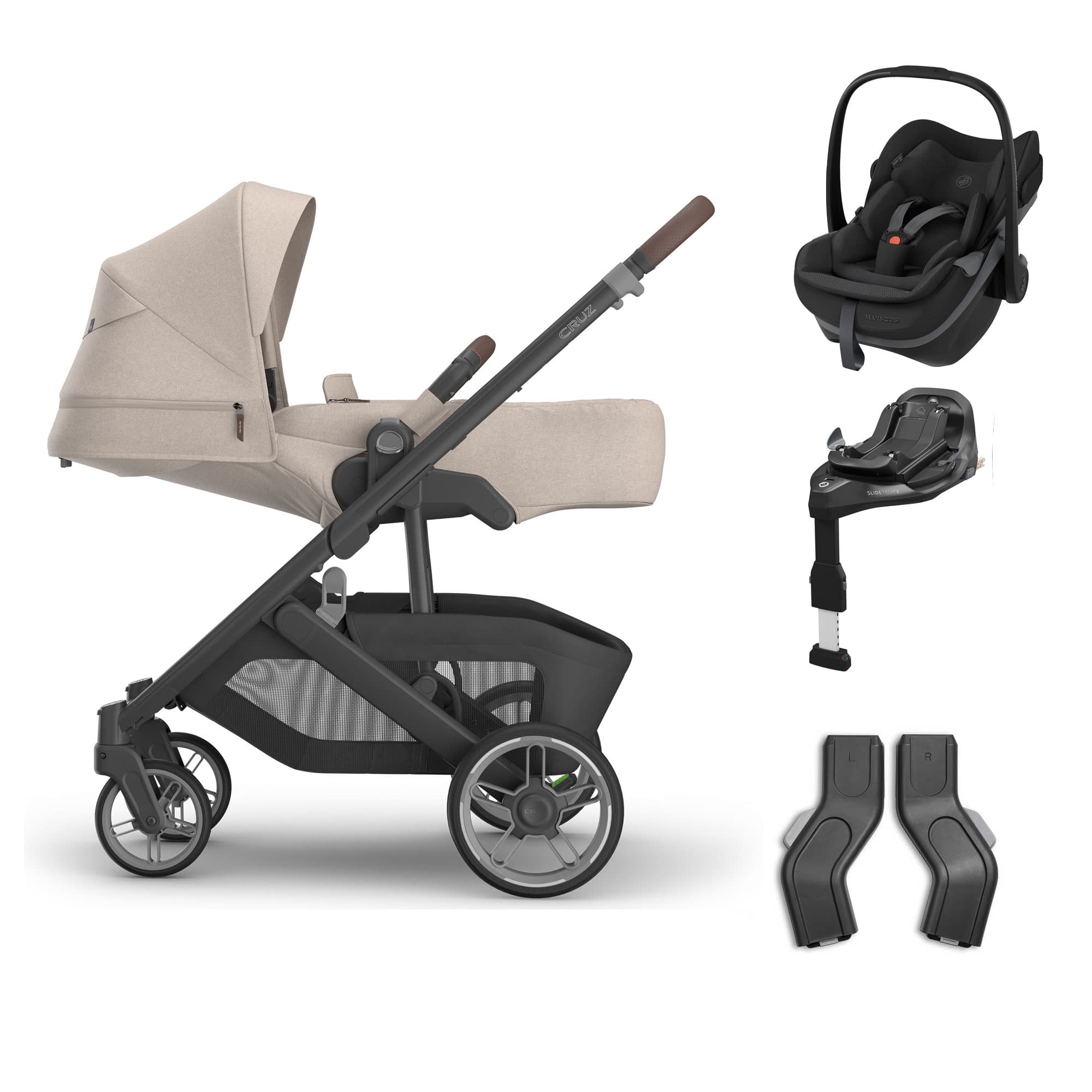 UPPAbaby Cruz V3 Maxi-Cosi Bundle + Infant Cover in Ada Travel Systems