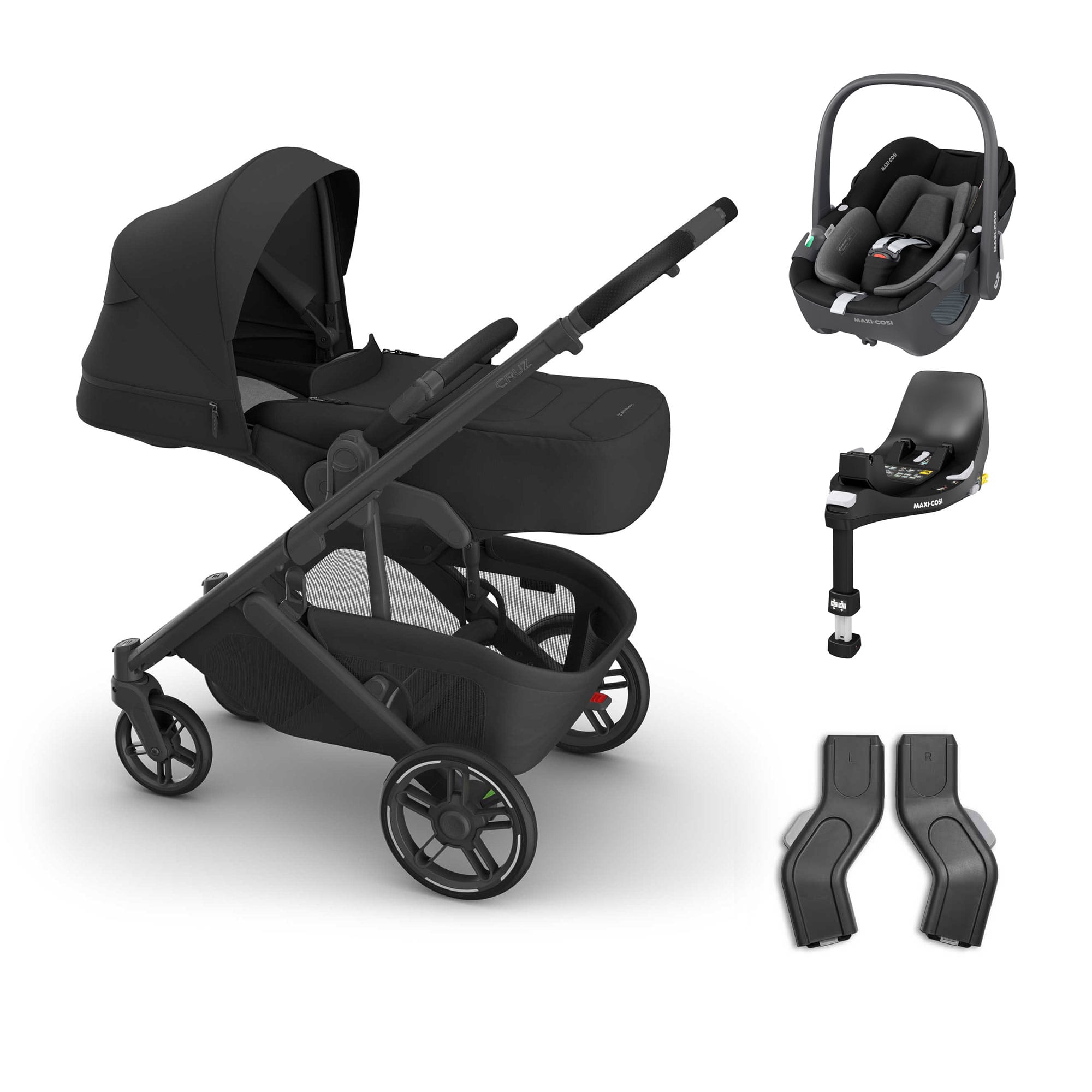 UPPAbaby Cruz V3 Maxi-Cosi Bundle + Infant Cover in Jake Travel Systems 20795-CRZ-INF-JKE-2 0810177711247