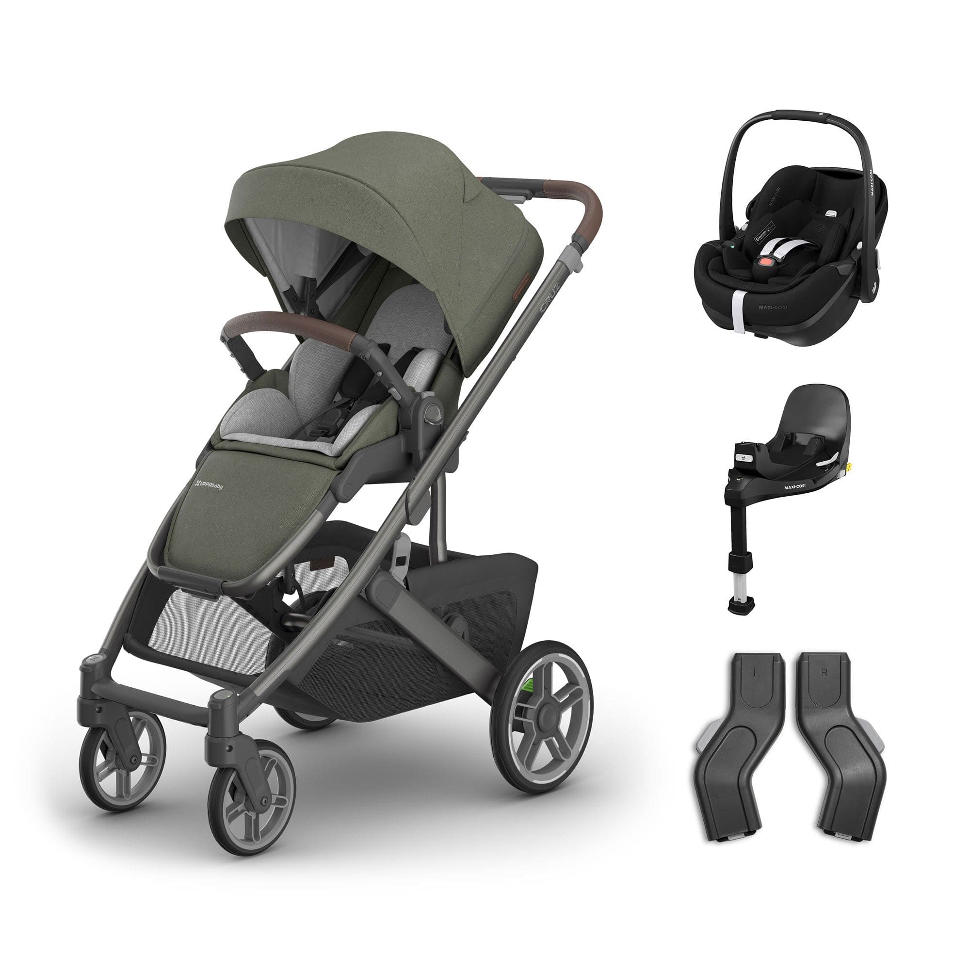 UPPAbaby Cruz V3 Maxi-Cosi Travel System in Evelyn Travel Systems