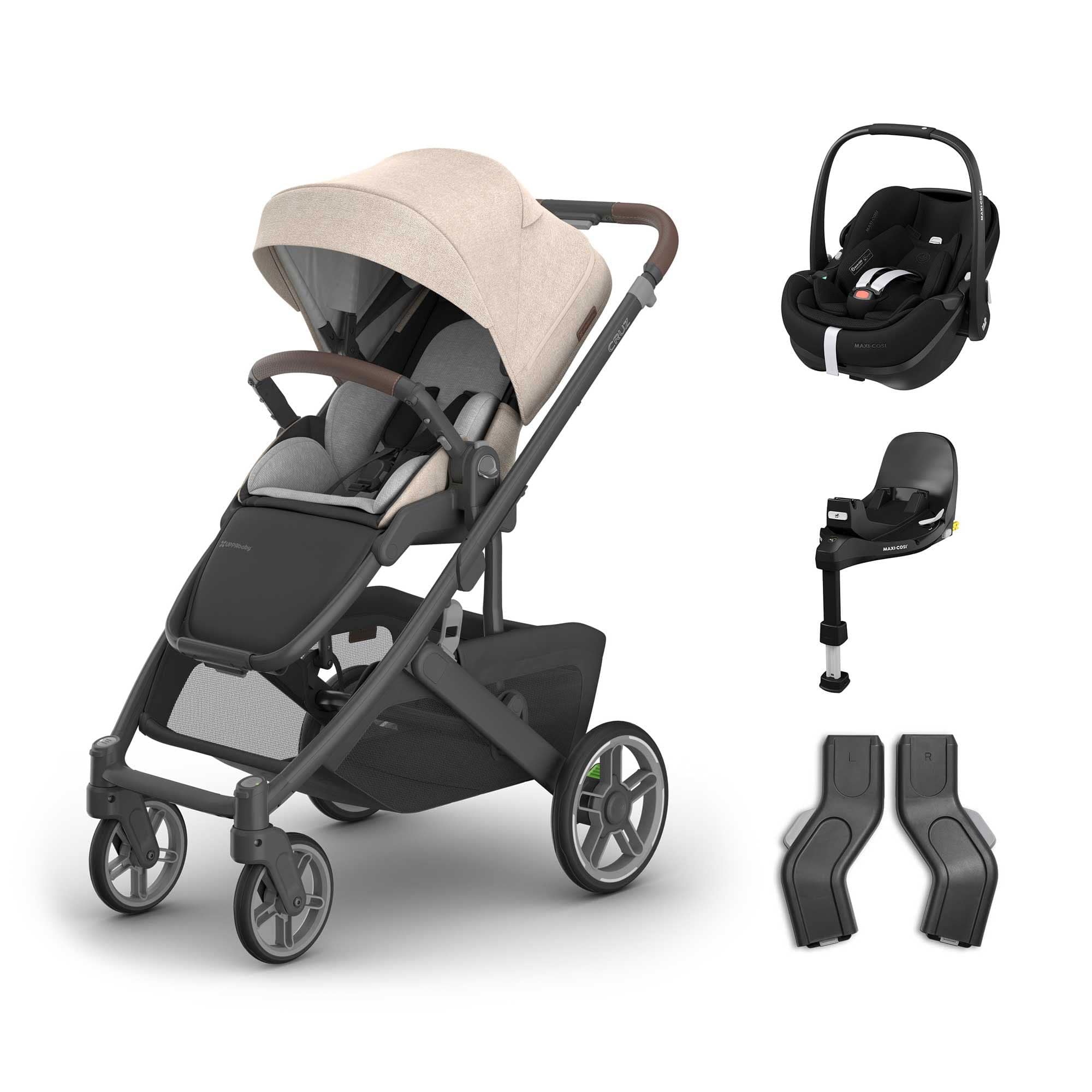 UPPAbaby Cruz V3 Maxi-Cosi Travel System in Liam Travel Systems 20053-TVS-LIA-2 810177711261