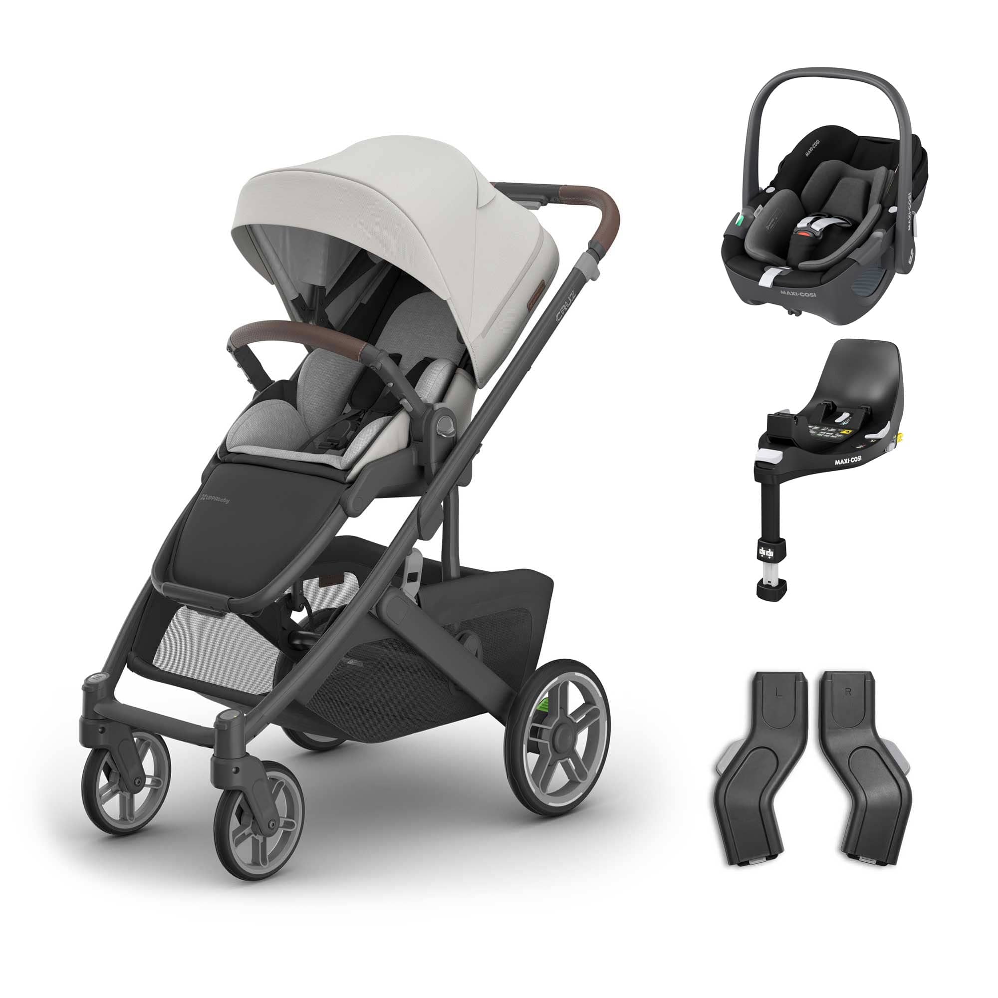 UPPAbaby Cruz V3 Maxi-Cosi Travel System in Savannah Travel Systems 20054-TVS-SAV-1 810177711278