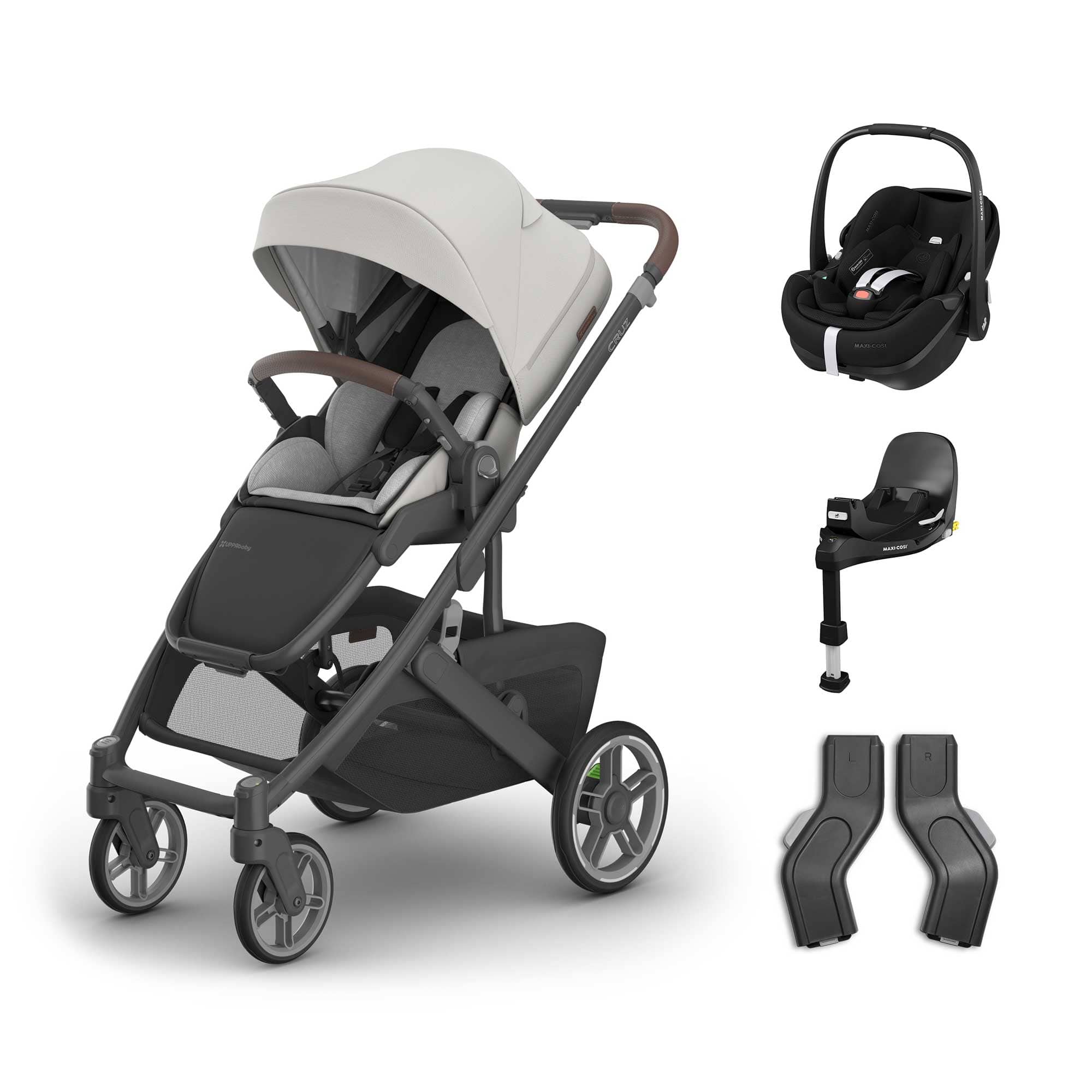 UPPAbaby Cruz V3 Maxi-Cosi Travel System in Savannah Travel Systems 20054-TVS-SAV-2 810177711278