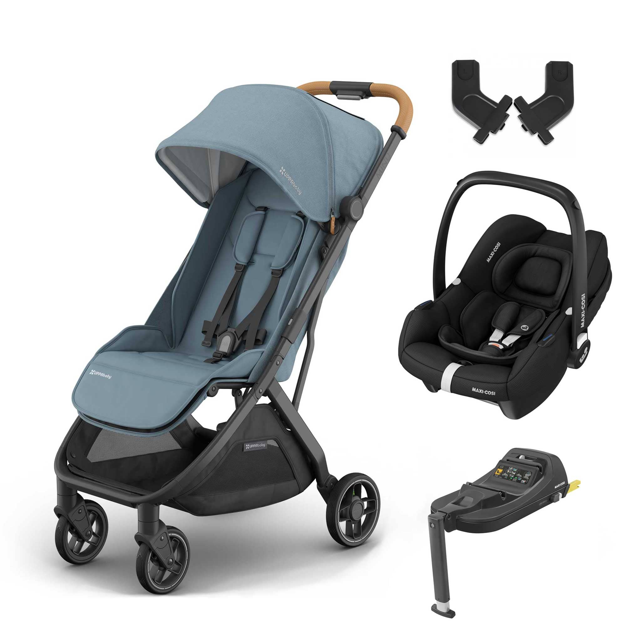UPPAbaby Minu V3 Maxi-Cosi Travel System in Dillan Travel Systems 19061-MIN-CAB-DIL 0810142399531