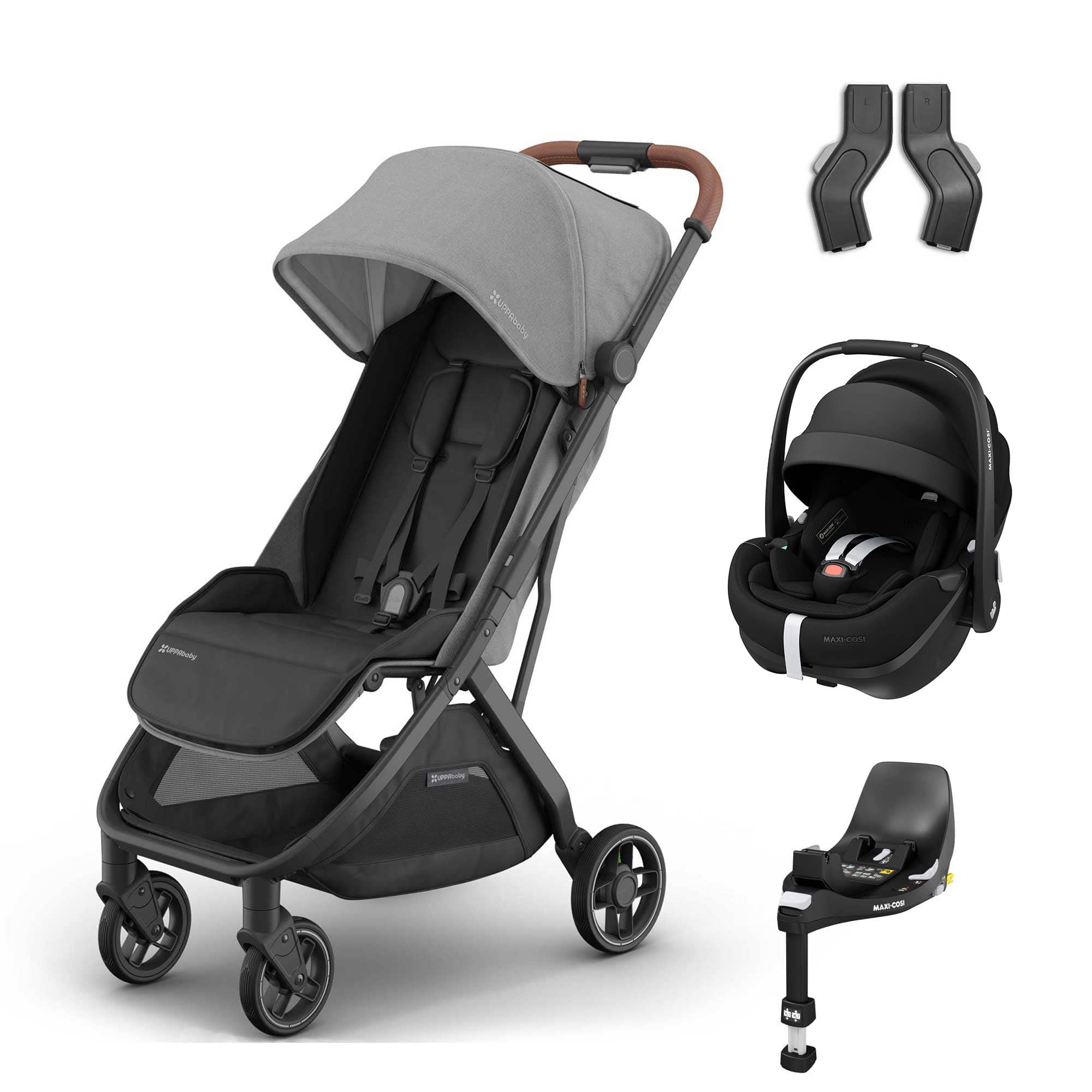 UPPAbaby Minu V3 Maxi-Cosi Travel System in Greyson