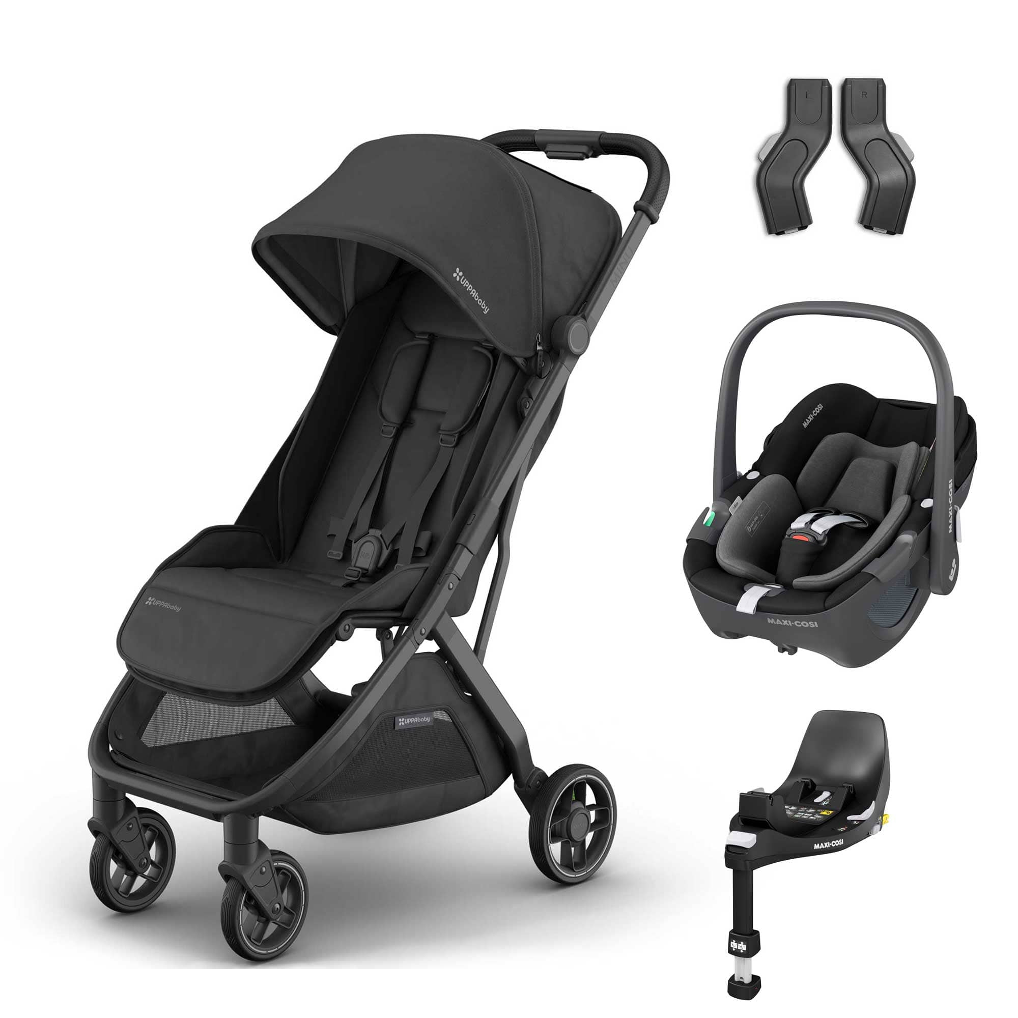 UPPAbaby Minu V3 Maxi-Cosi Travel System in Jake Travel Systems