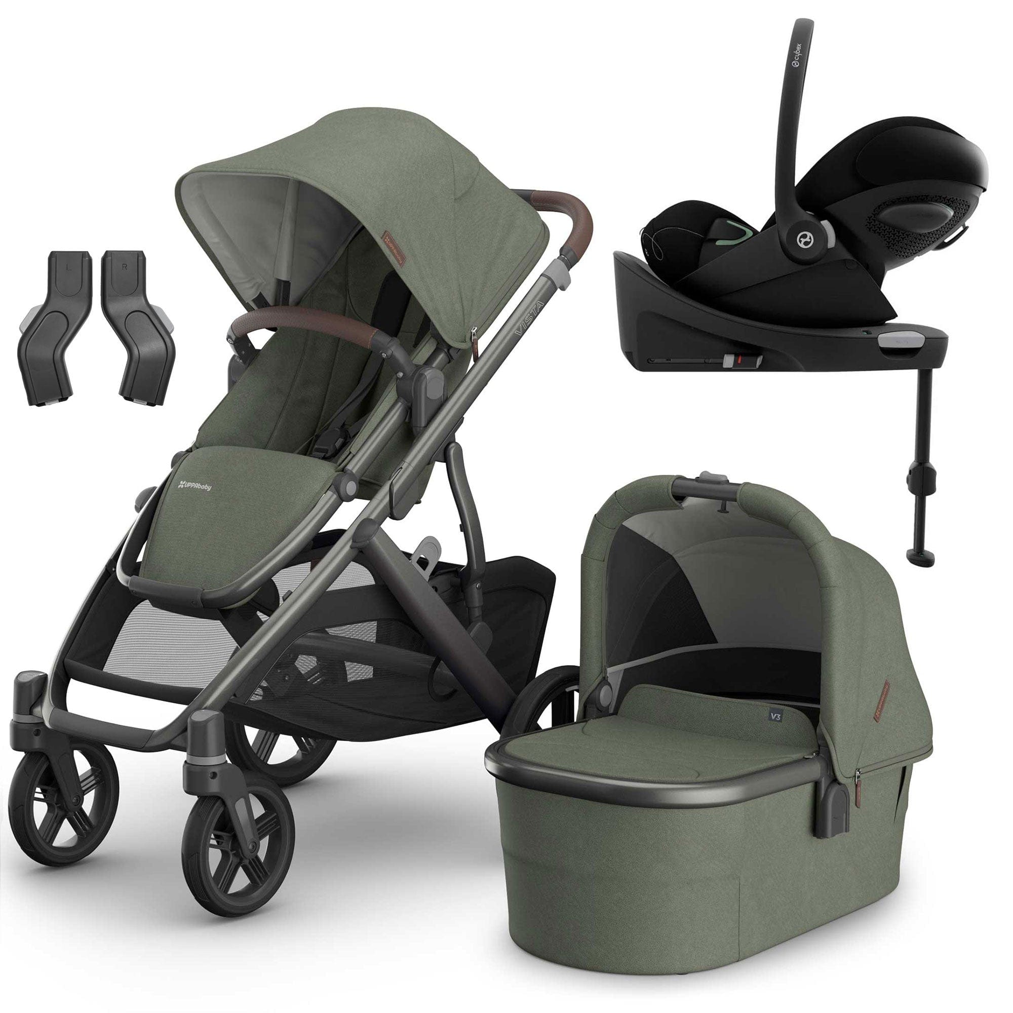 Uppababy Vista V3 Cybex Travel System in Evelyn Travel Systems 20031-EVE-1 810177712282