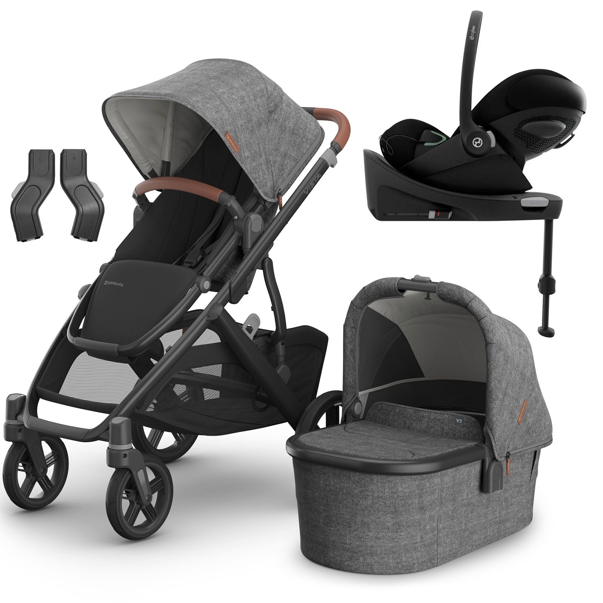 cybex carro Uppababy Vista V3 Cybex Travel System in Greyson