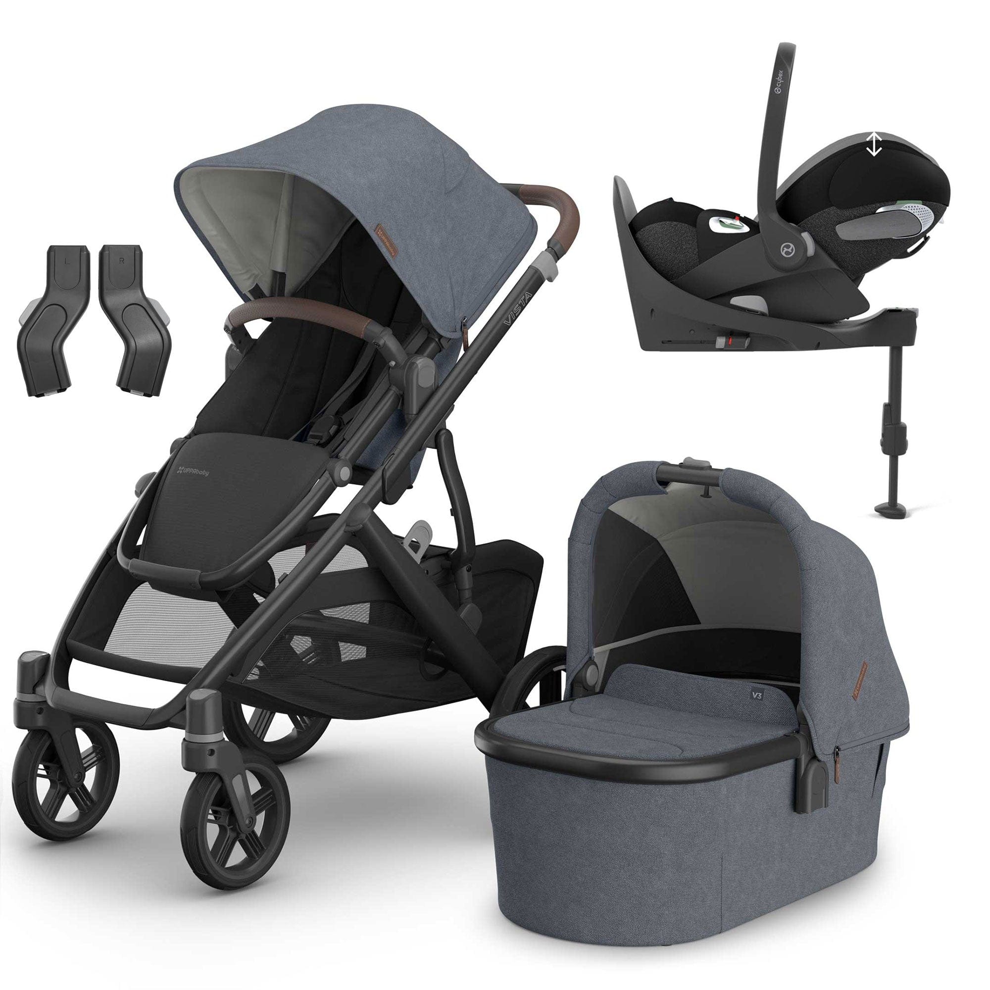 Uppababy Vista V3 Cybex Travel System in Julian Travel Systems 20032-JUL-2 810177712299