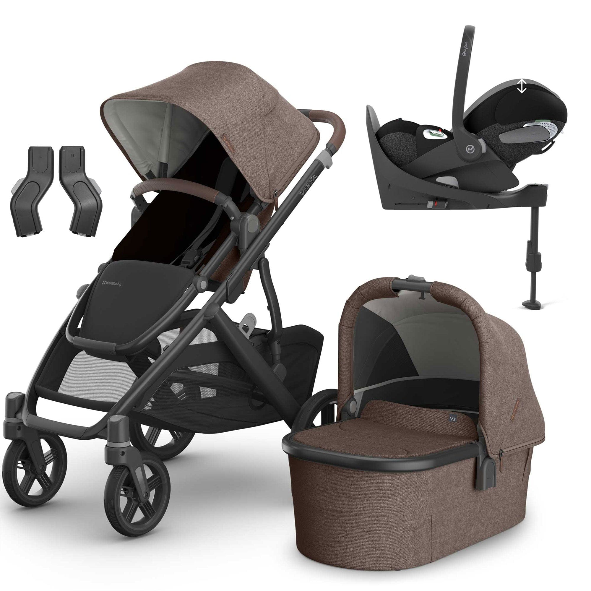 Uppababy Vista V3 Cybex Travel System in Owen Travel Systems 20033-OWN-2 810177712305