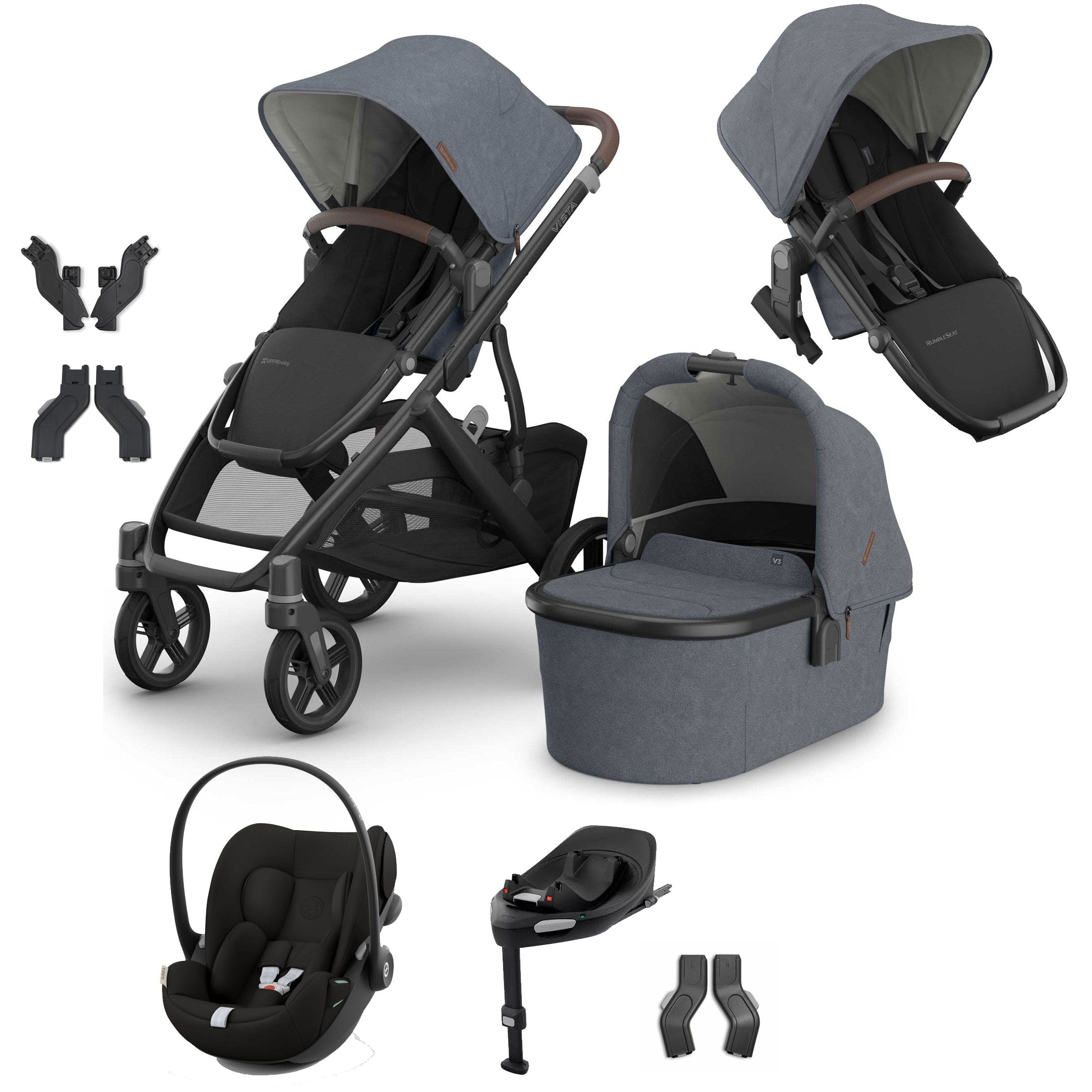 Uppababy Vista V3 Duo Cybex Travel System in Julian Travel Systems VIS-DUO-TS-JUL-5 810177712299