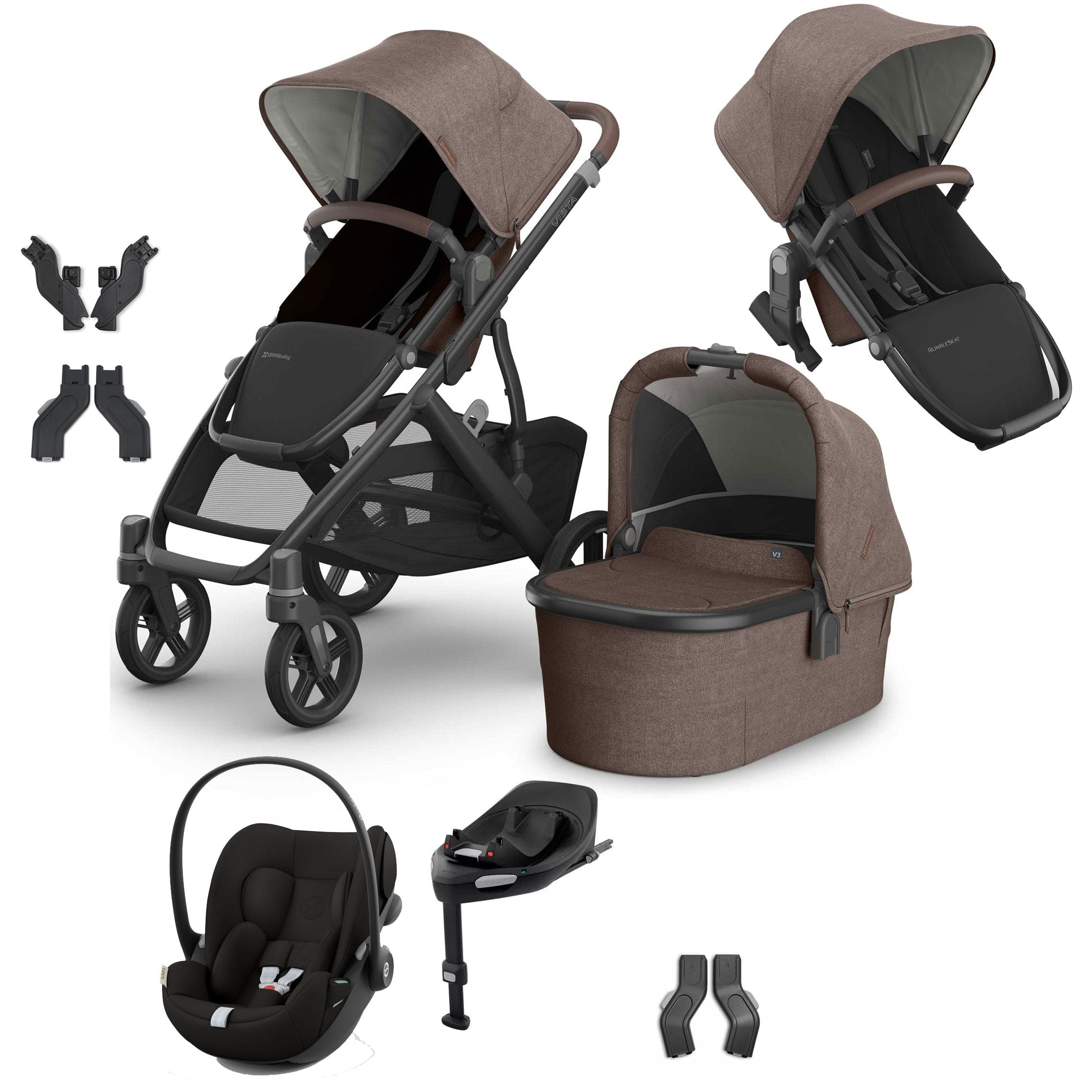 Uppababy Vista V3 Duo Cybex Travel System in Owen Travel Systems VIS-DUO-TS-OWN-5 810177712305