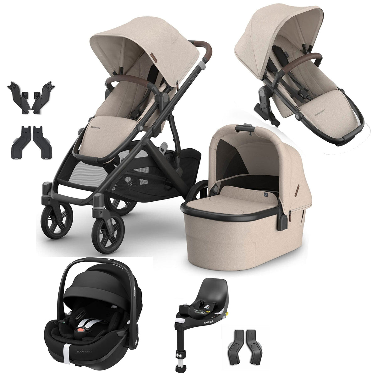 Uppababy Vista V3 Duo Maxi-Cosi Travel System in Ada Travel Systems VIS-DUO-TS-ADA-3 0810177718475