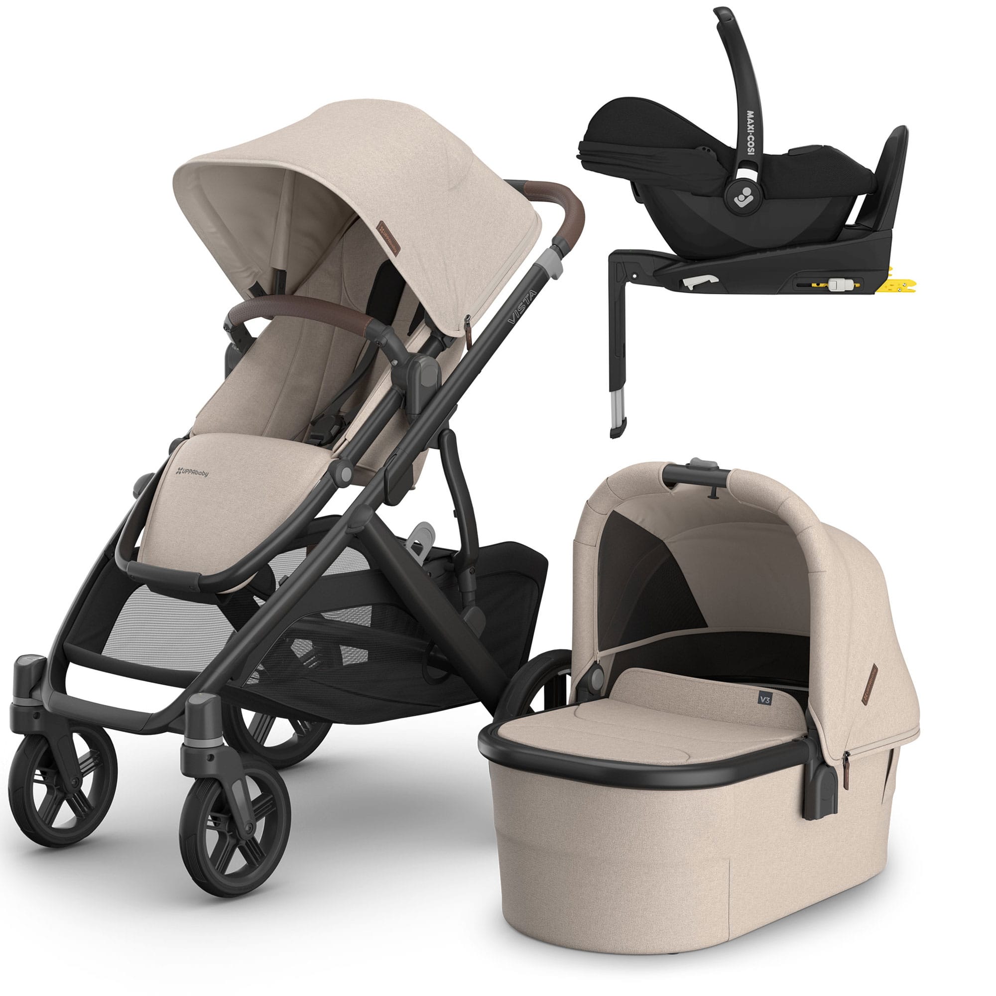 Uppababy Vista V3 Maxi-Cosi Travel System in Ada Travel Systems 22919-ADA