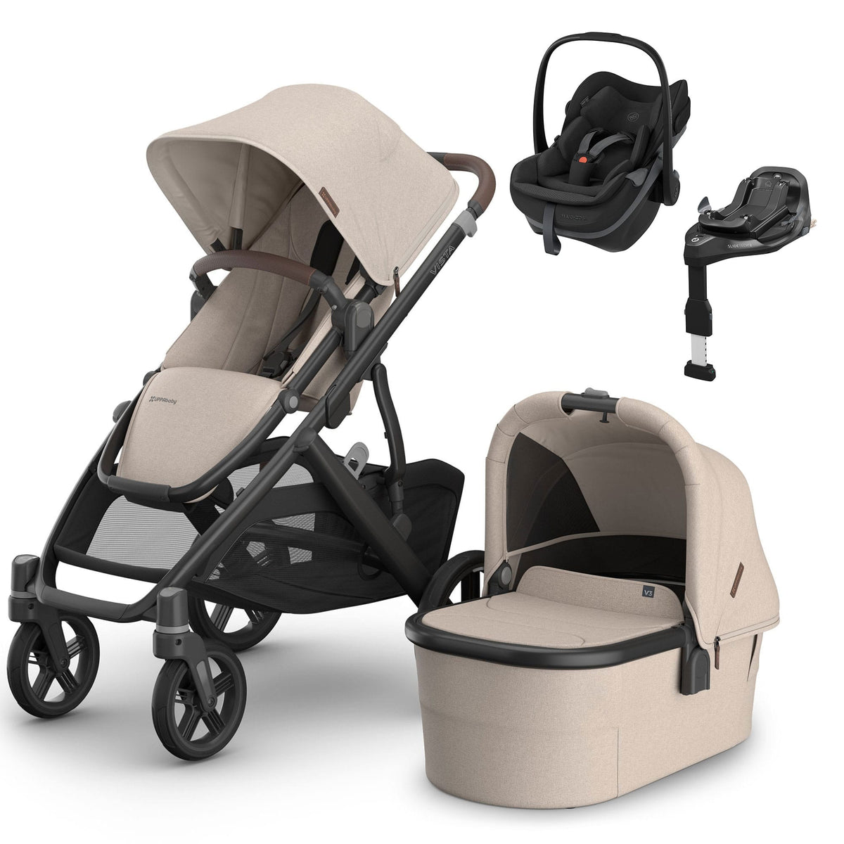 Uppababy Vista V3 Maxi-Cosi Travel System in Ada Travel Systems 23645-ADA-3 0810177718475