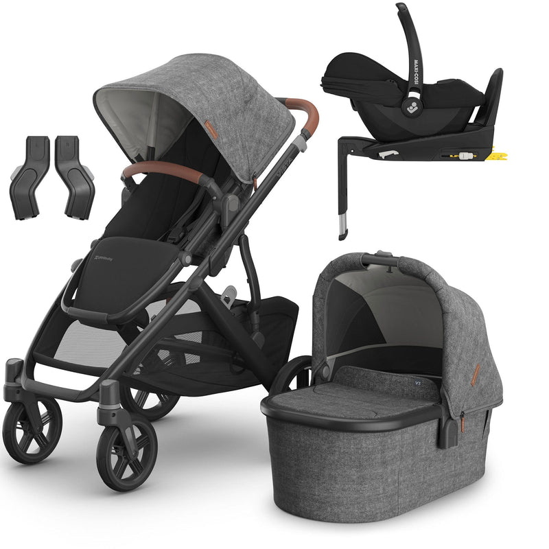 Uppababy Vista V3 Maxi-Cosi Travel System in Greyson