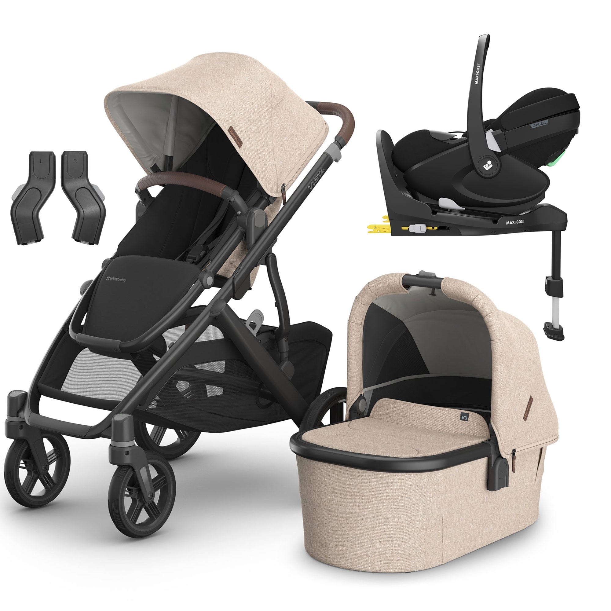 Uppababy Vista V3 Maxi-Cosi Travel System in Liam