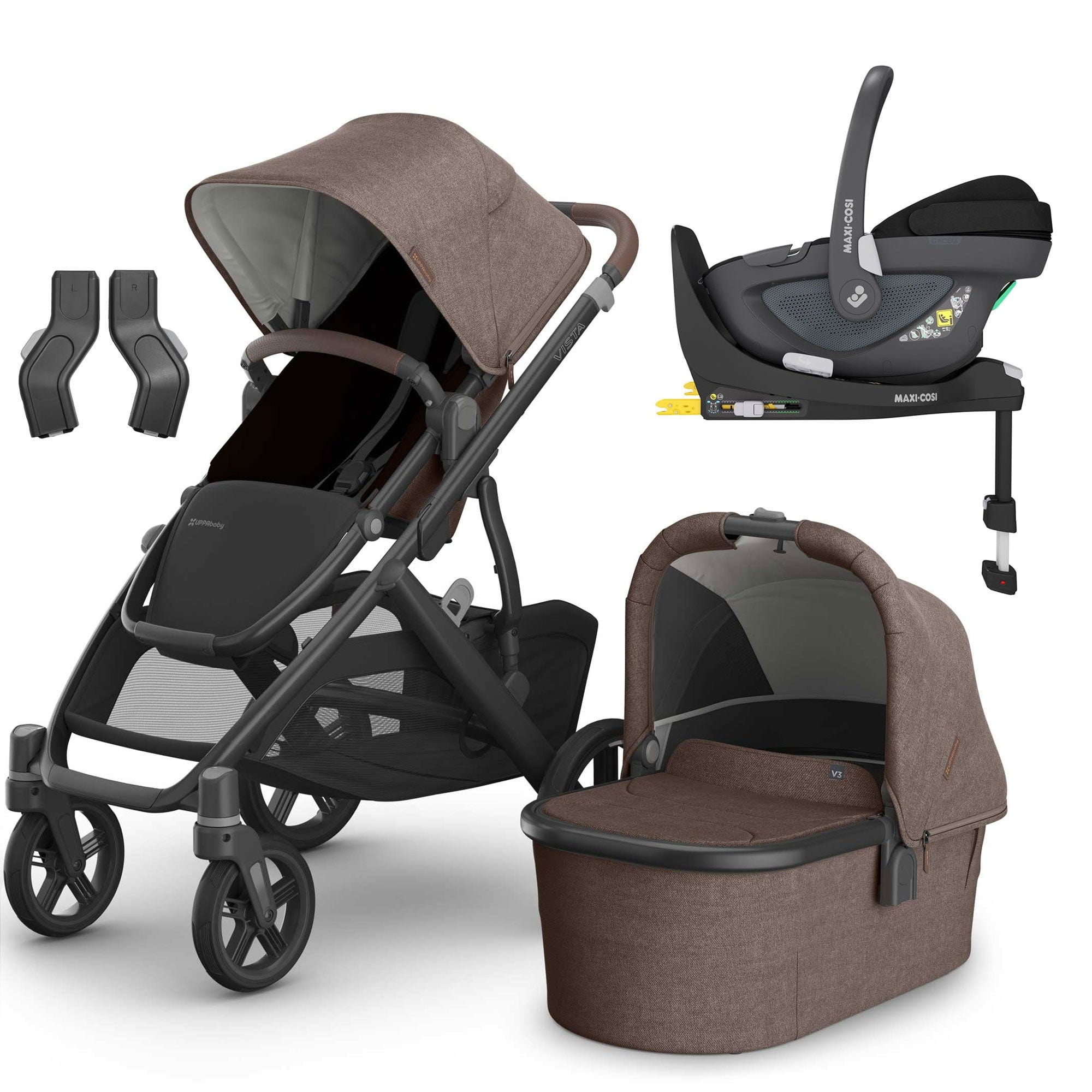 Uppababy Vista V3 Maxi-Cosi Travel System in Owen Travel Systems 20042-OWN-1 810177712305