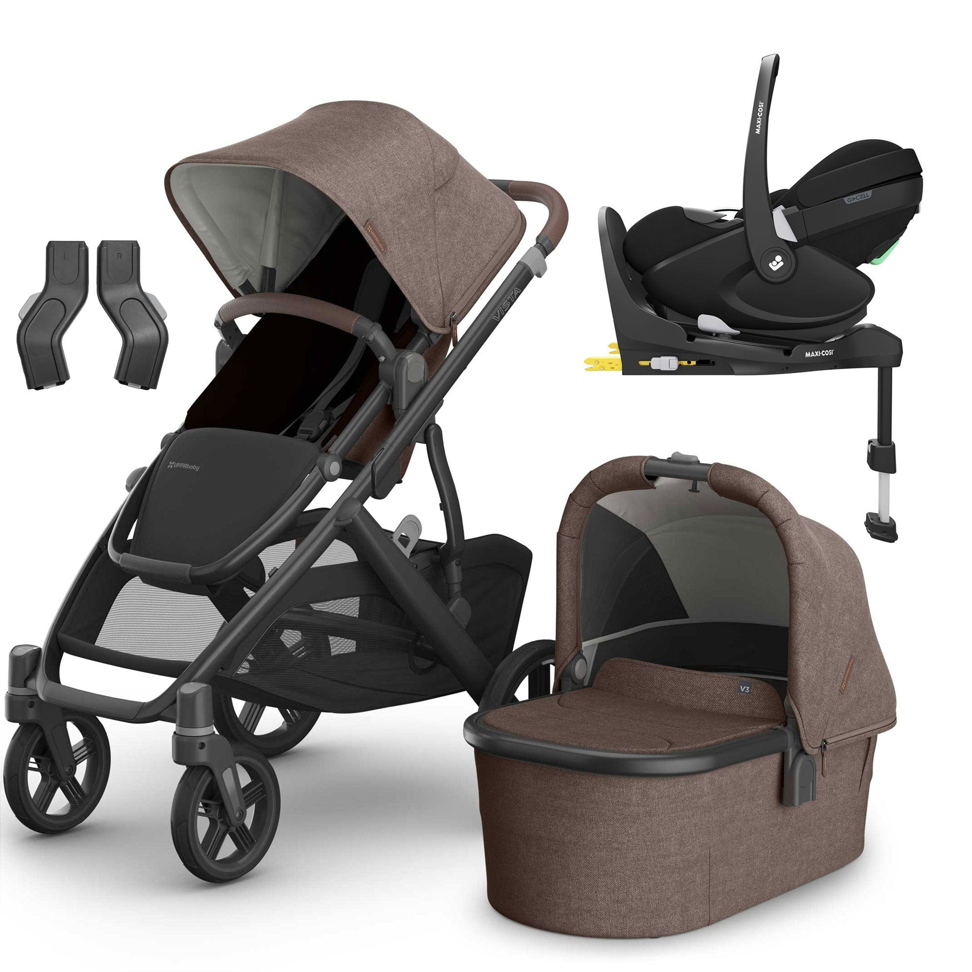 Uppababy Vista V3 Maxi-Cosi Travel System in Owen Travel Systems 20042-OWN-2 810177712305