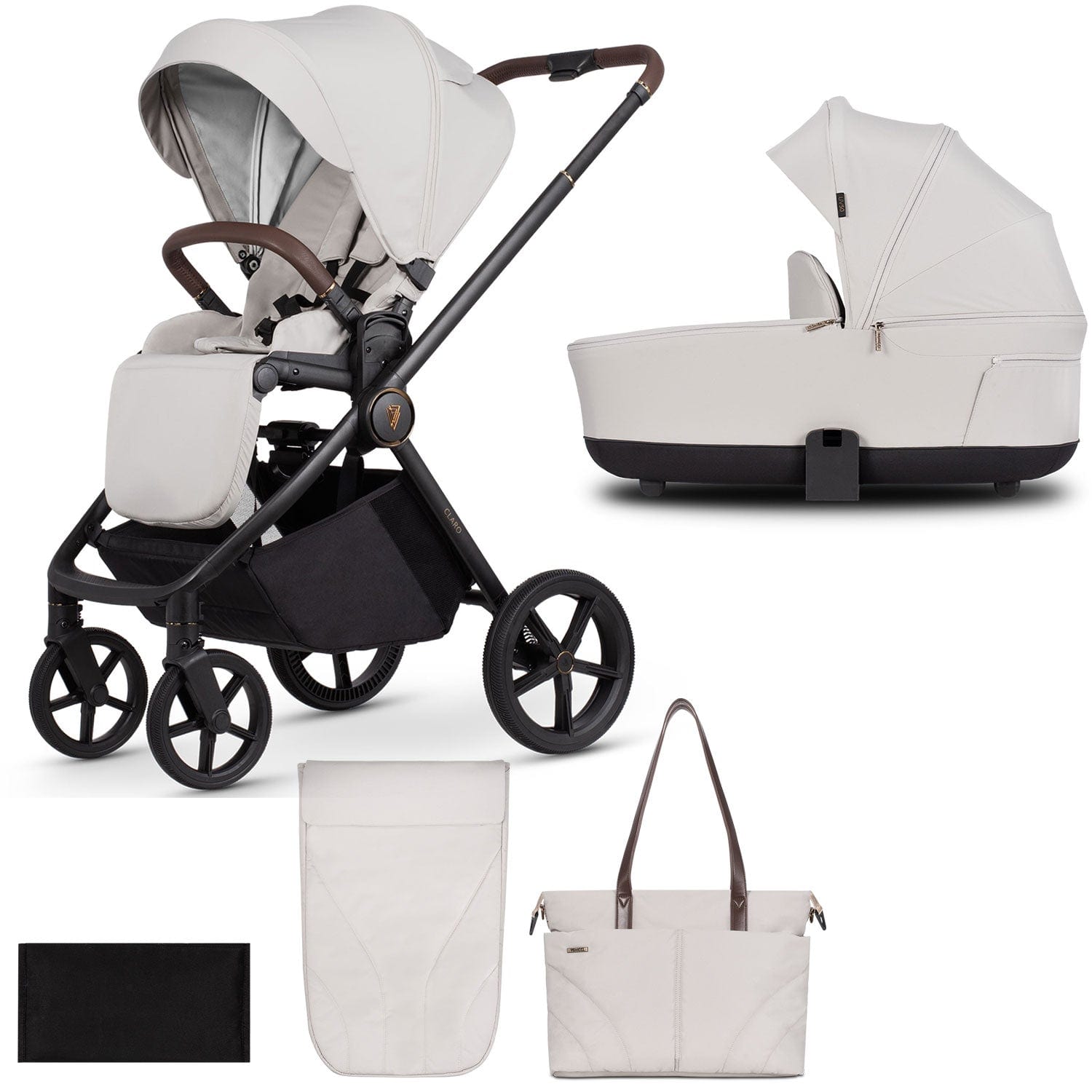 Venicci Claro 2 in 1 Pram in Vanilla Baby Prams 2000910211 5905261333346