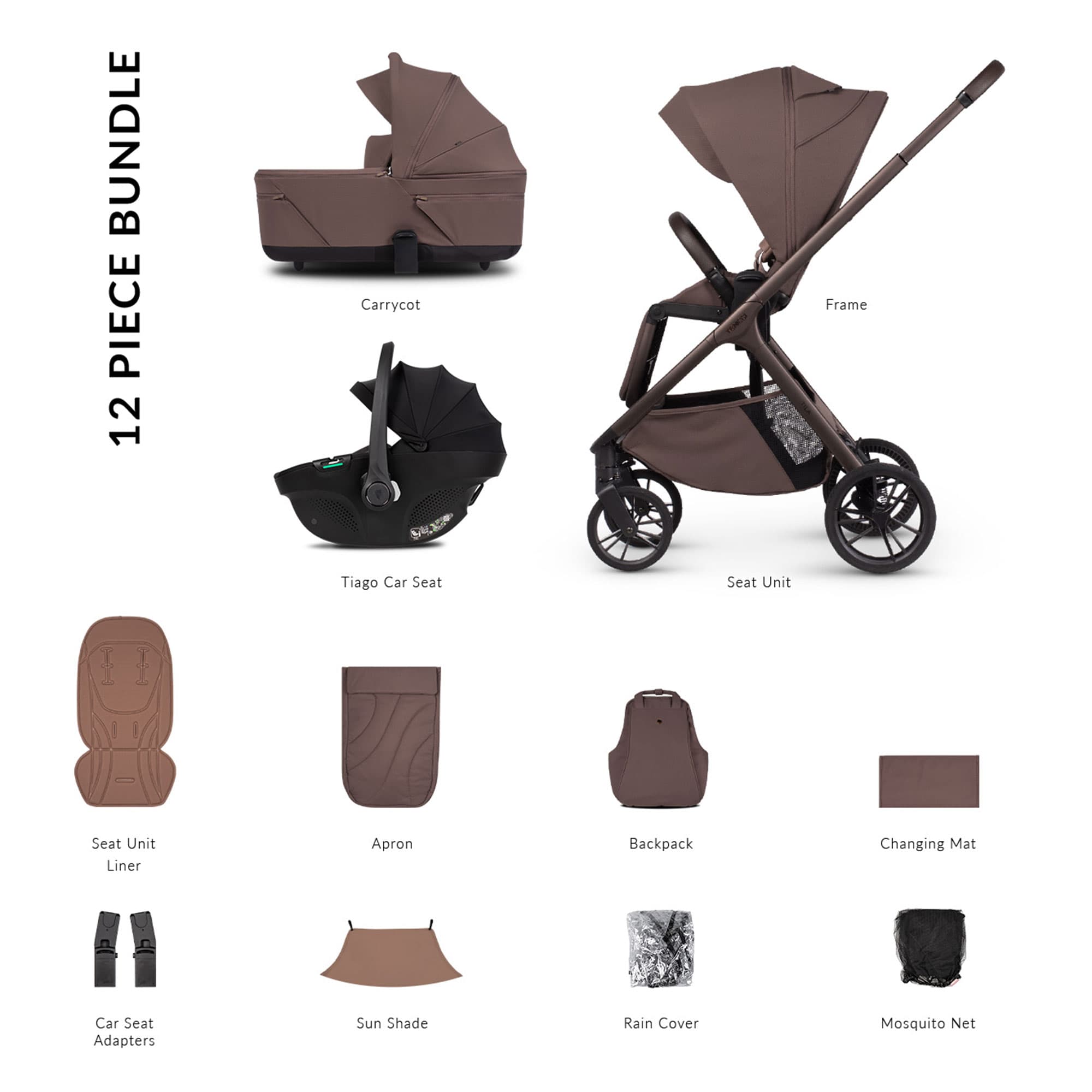 Venicci Tila Comfort Bundle in Noce Baby Prams 2001310310 5905261337467