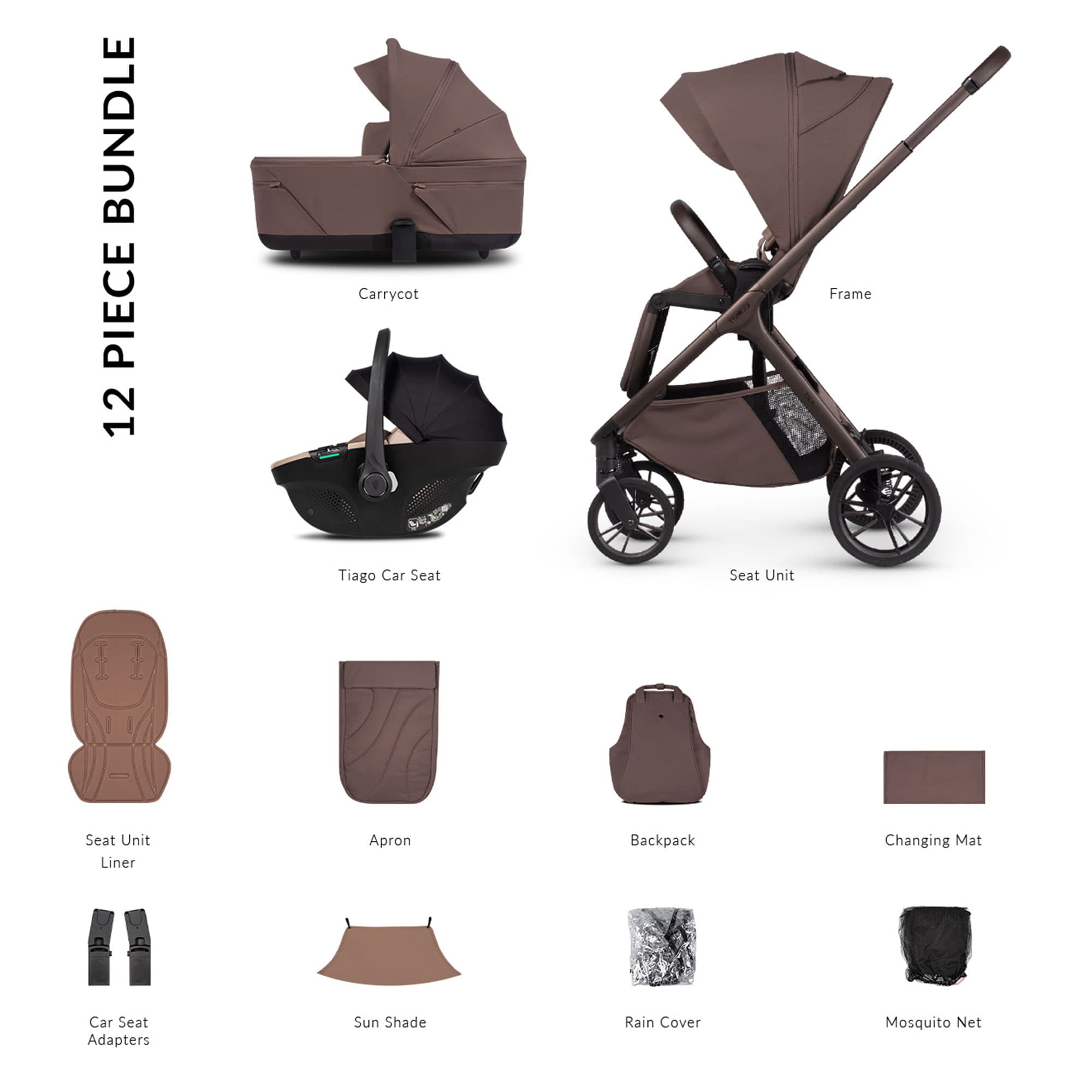 Venicci Tila Comfort Bundle in Noce Baby Prams 2001320310 5905261337511
