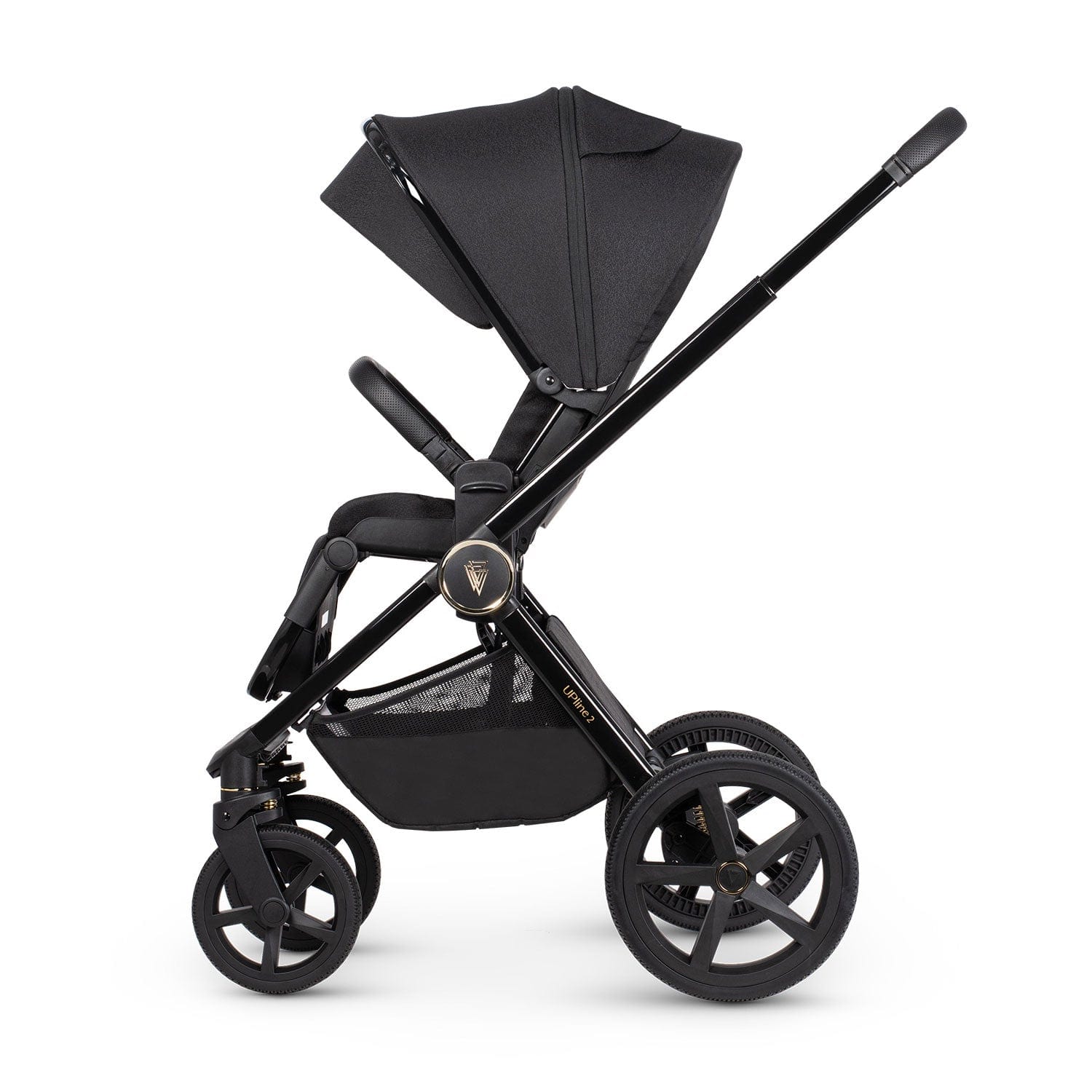 Venicci Tinum Upline 2 2in1 Bundle in All Black Baby Prams 2001110201 5905261334190