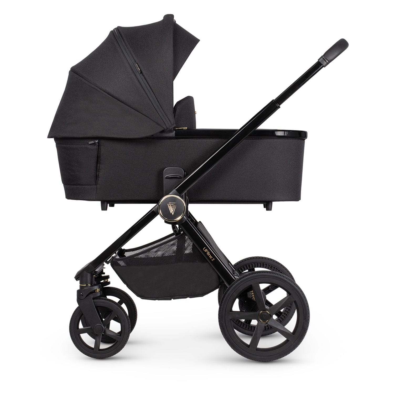 Venicci Tinum Upline 2 2in1 Bundle in All Black Baby Prams 2001110201 5905261334190