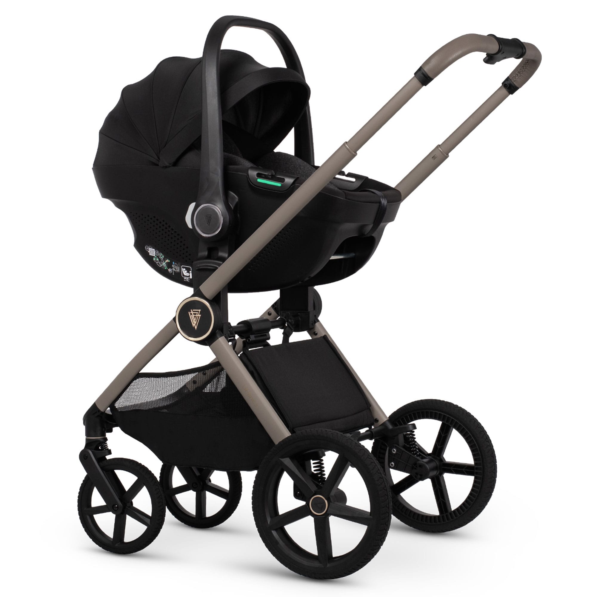 Venicci Tinum Upline 3 Comfort Bundle in Pebble Baby Prams