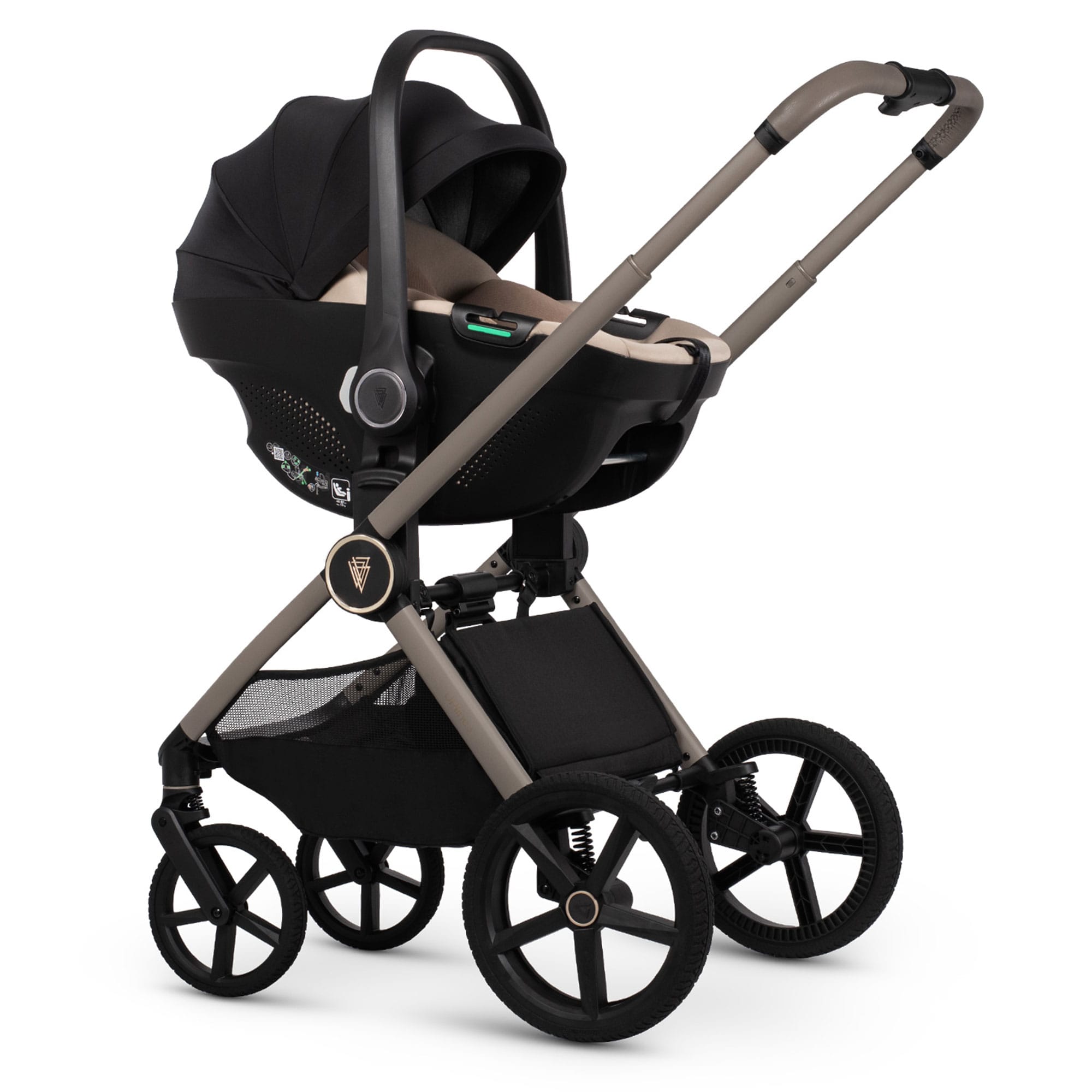 Venicci Tinum Upline 3 Comfort Bundle in Pebble Baby Prams