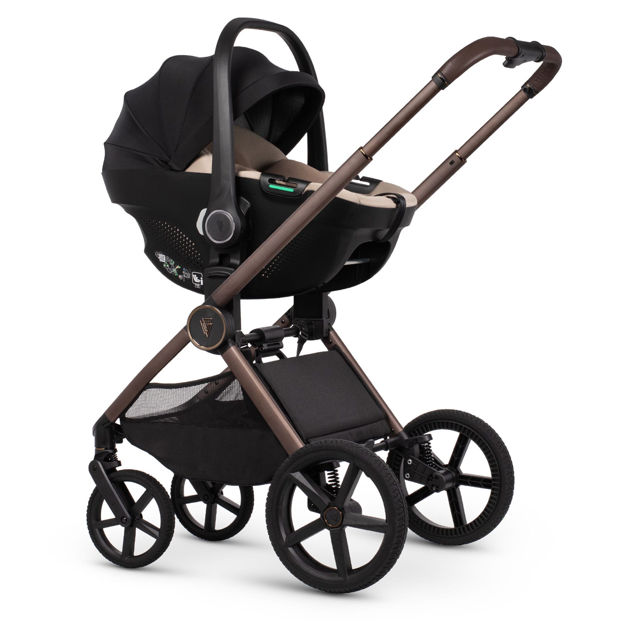 Venicci Tinum Upline 3 Luxury Bundle in Sand Baby Prams