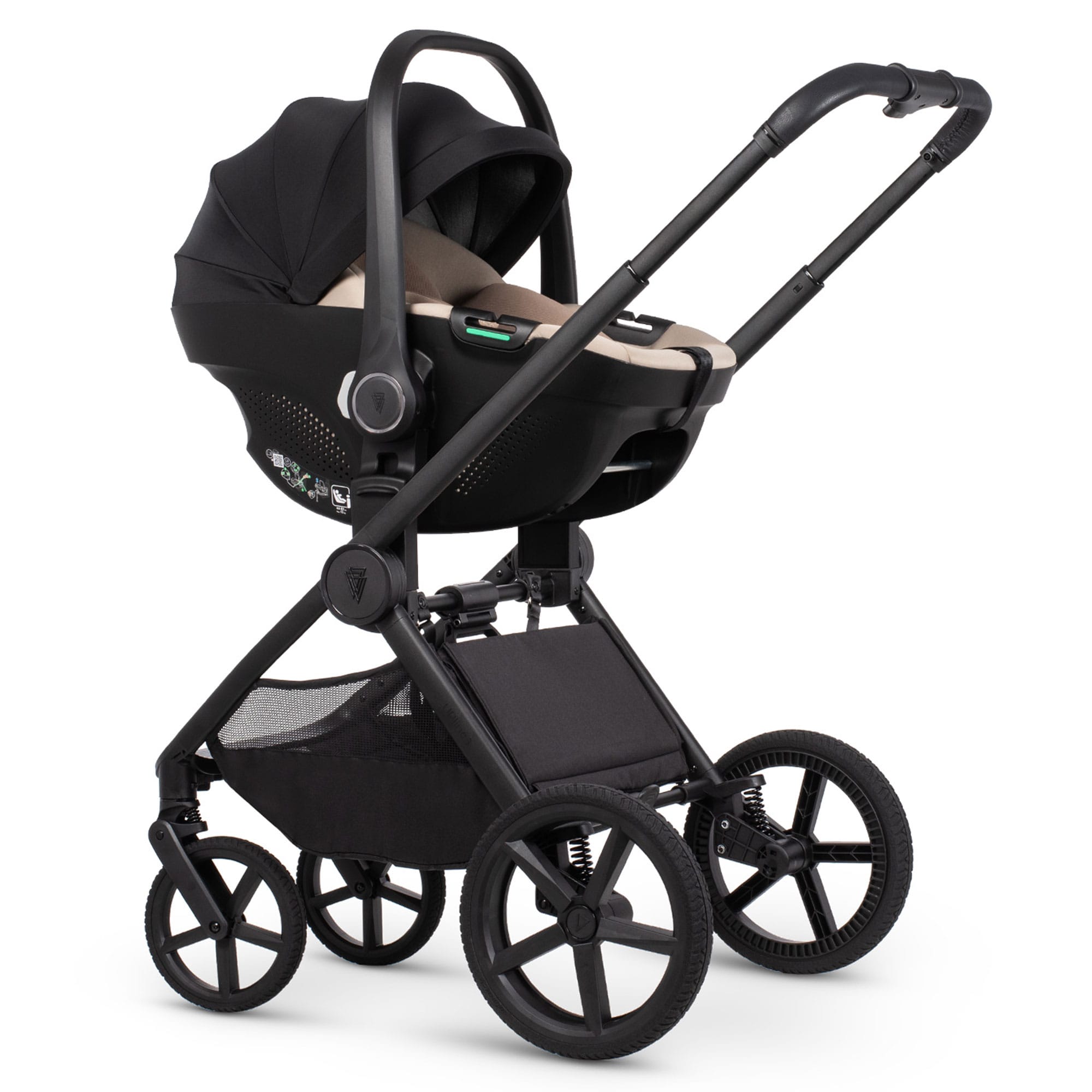 Venicci Tinum Upline 3 Ultimate Bundle in Onyx Baby Prams