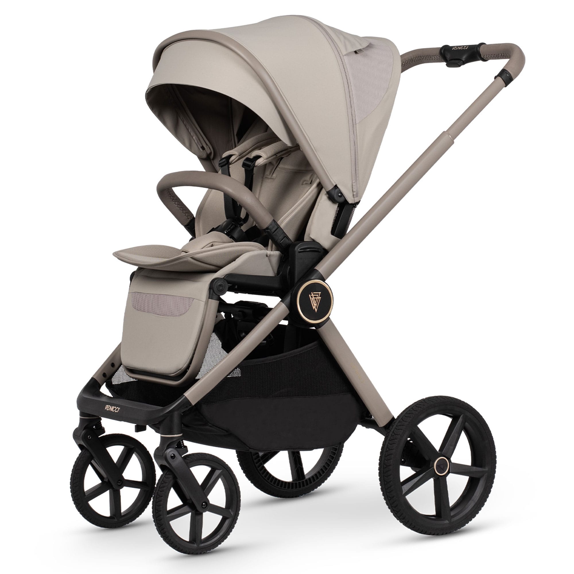Venicci Tinum Upline 3 Ultimate Bundle in Pebble Baby Prams