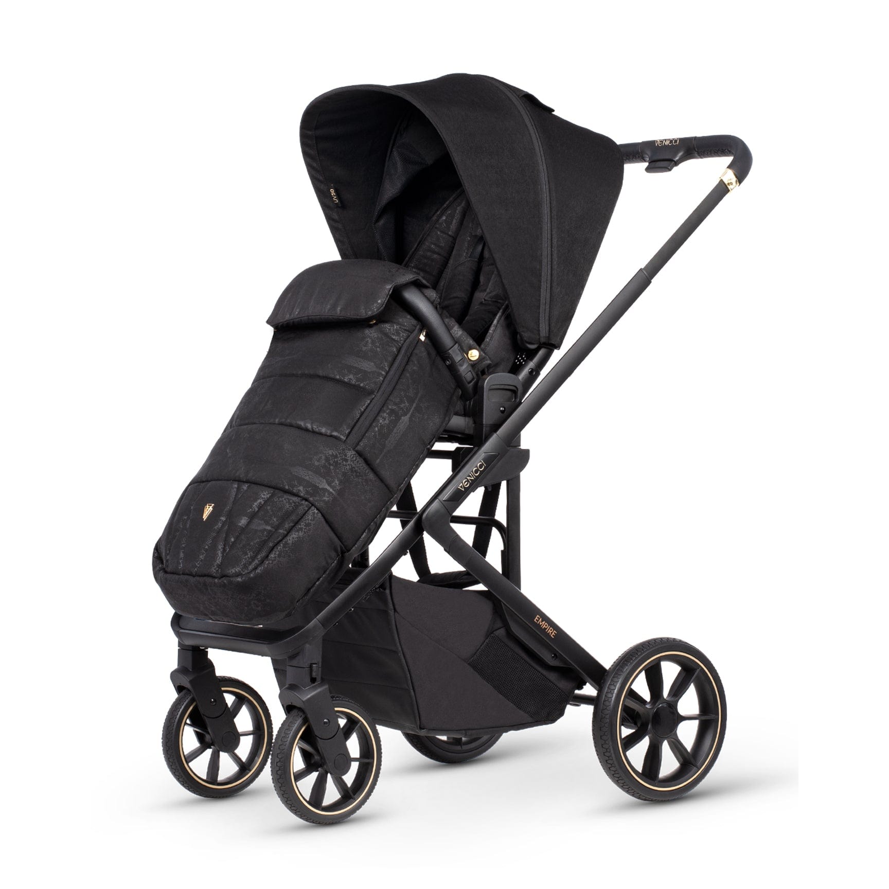 Venicci Empire Deluxe City Travel System in Ultra Black Pushchairs & Buggies