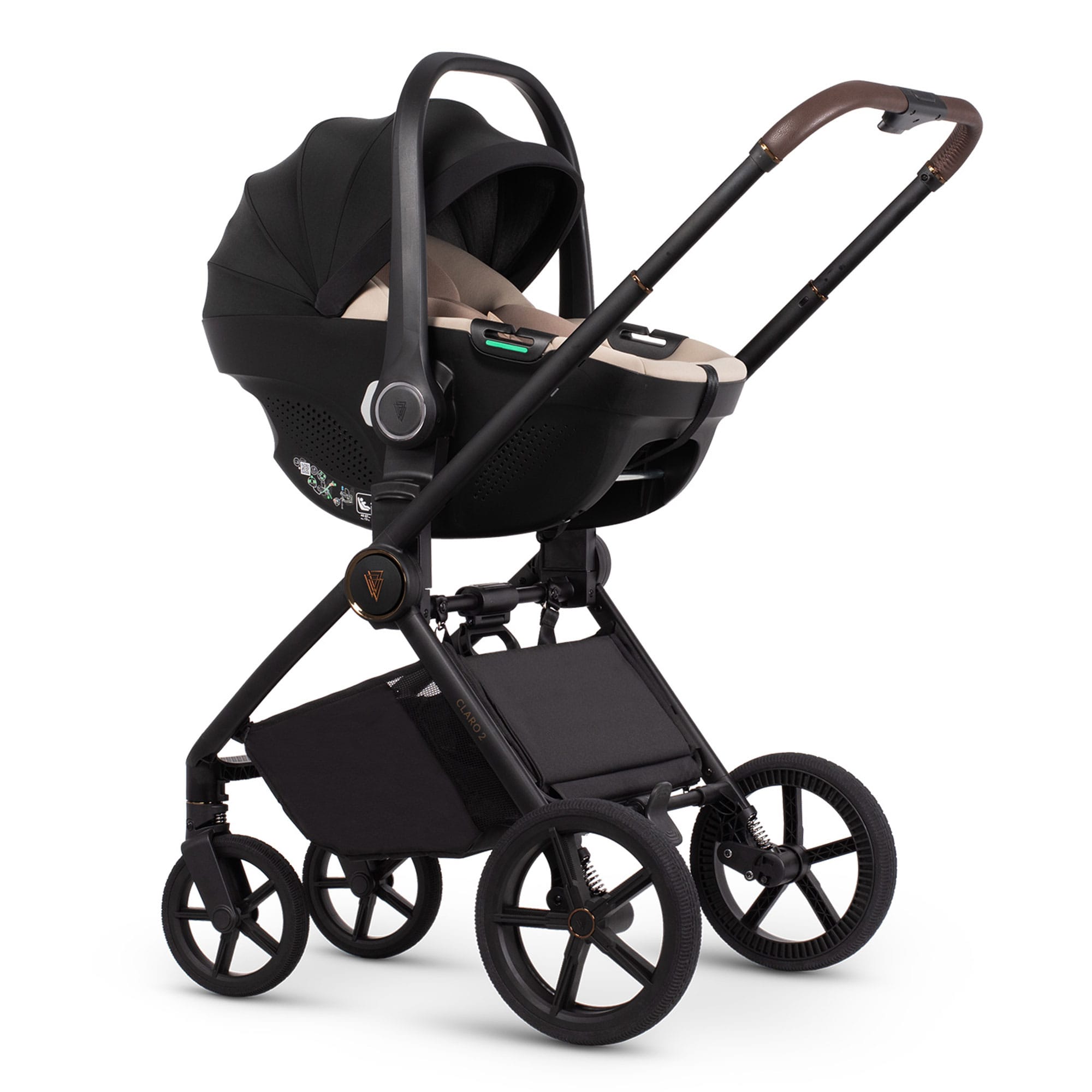 Venicci Claro 2 Comfort Bundle in Almond Travel Systems
