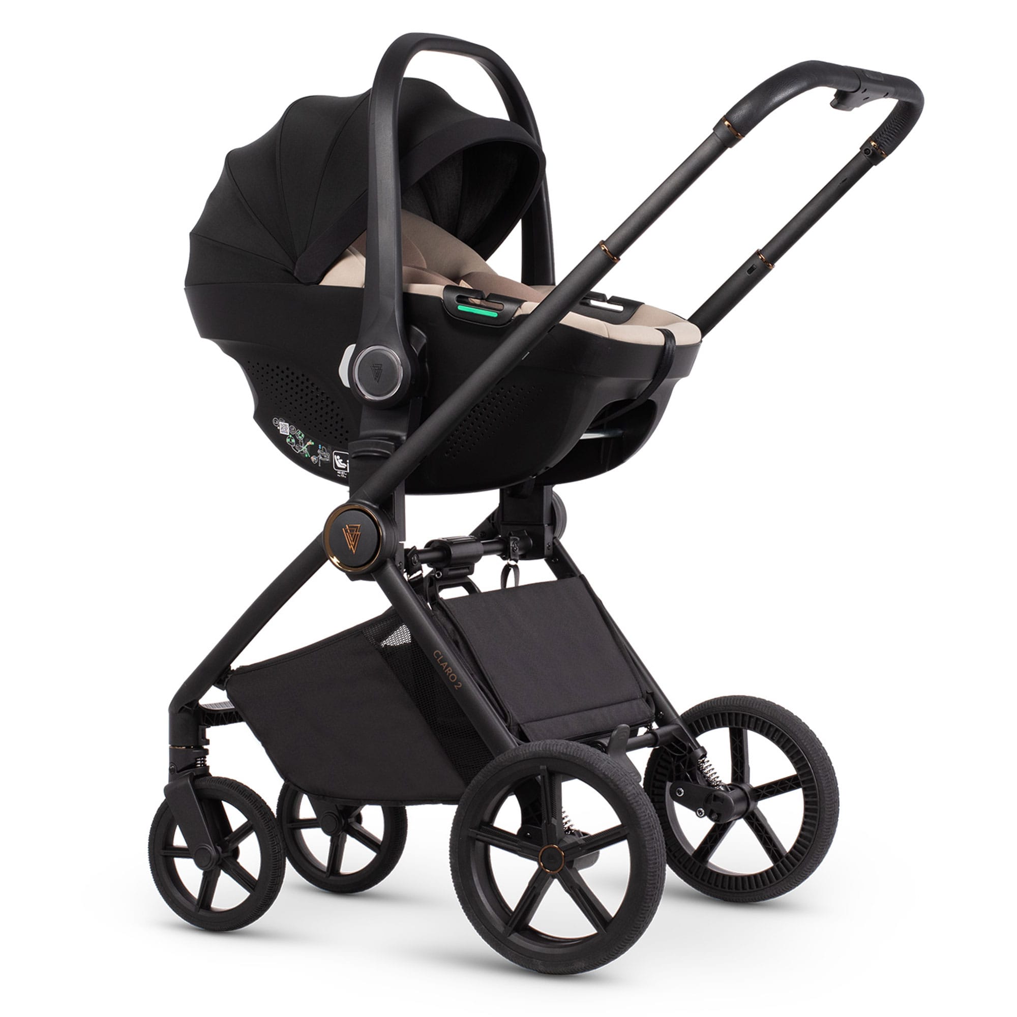 Venicci Claro 2 Luxury Bundle in Noir Travel Systems