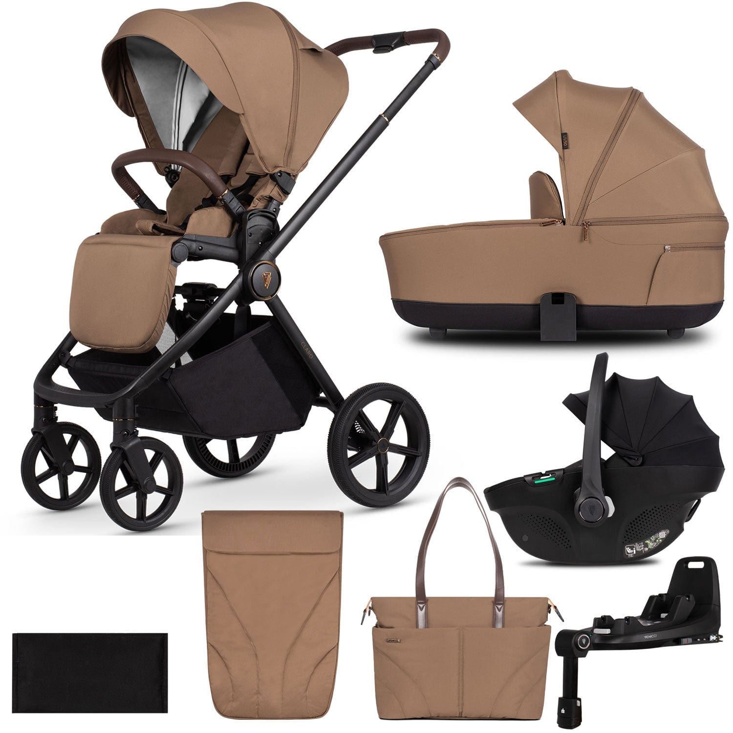 Venicci Claro 3 in 1 Travel System in Caramel Travel Systems 2000920416 5905261334657